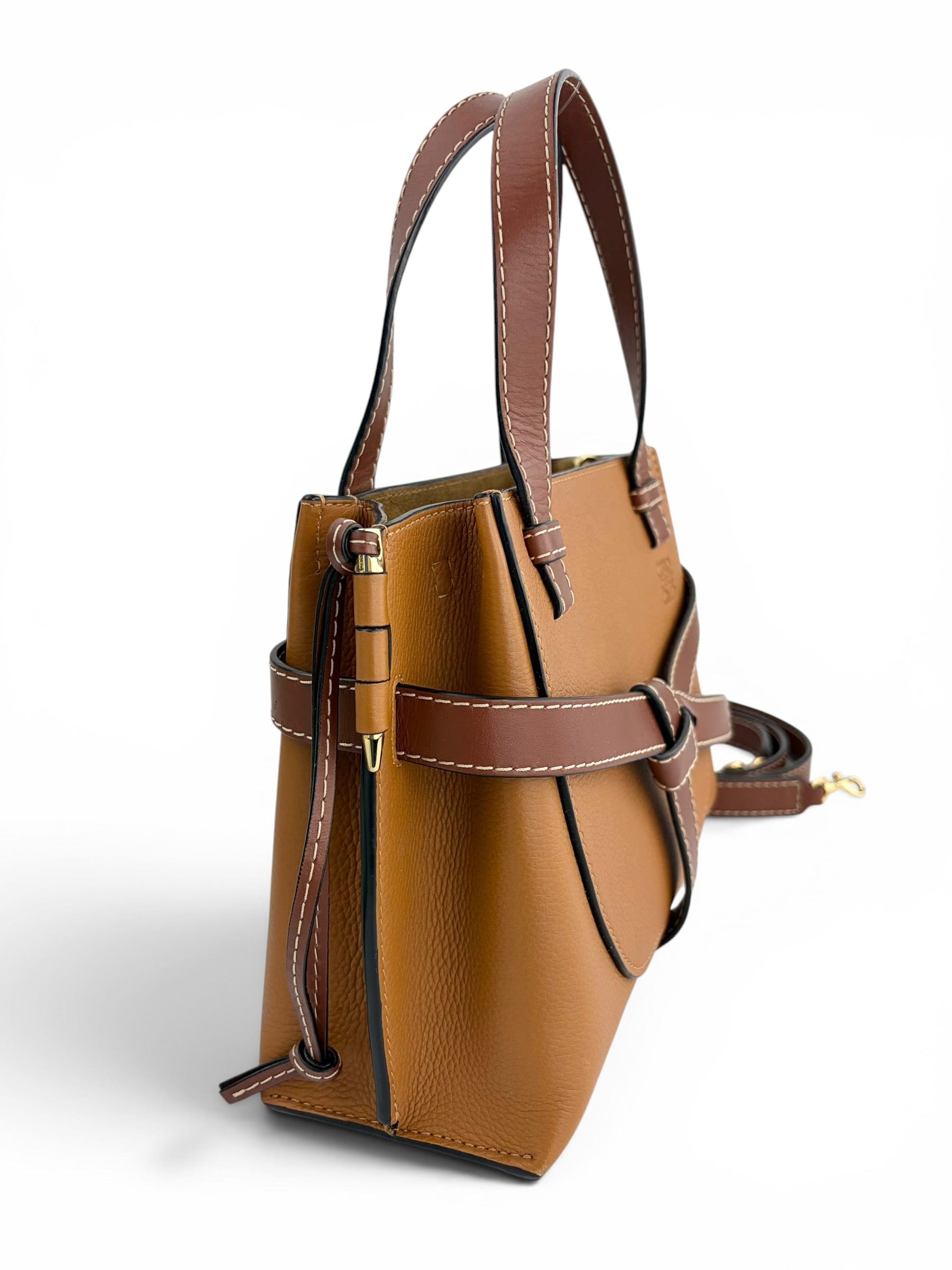 Loewe Brown Gate Top Handle Tote