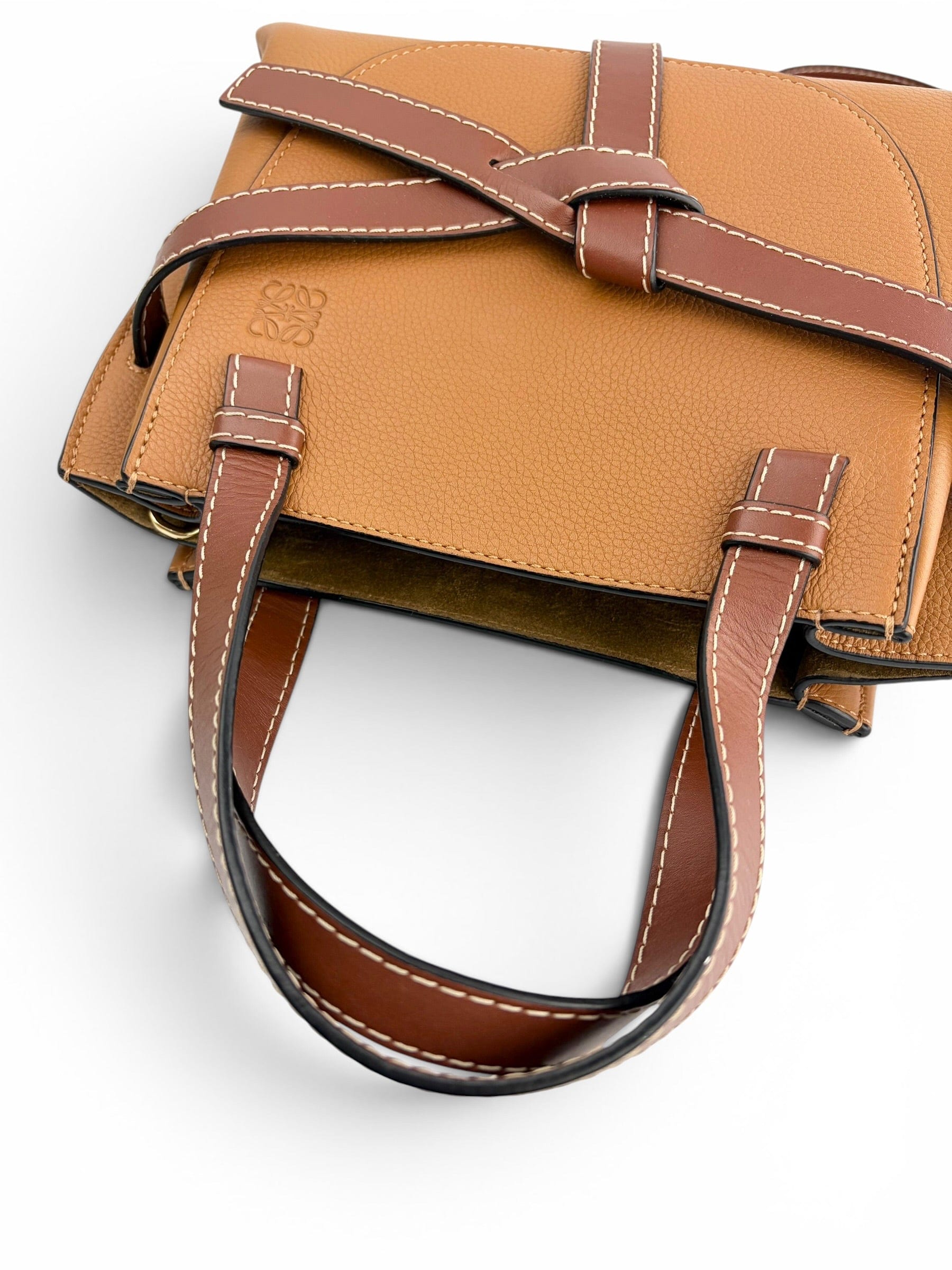 Loewe Brown Gate Top Handle Tote