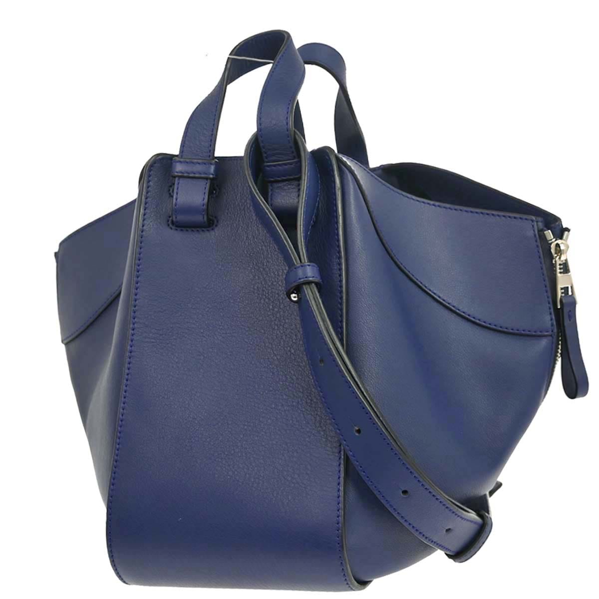 Loewe Navy Hammock 2way Shoulder Tote Handbag