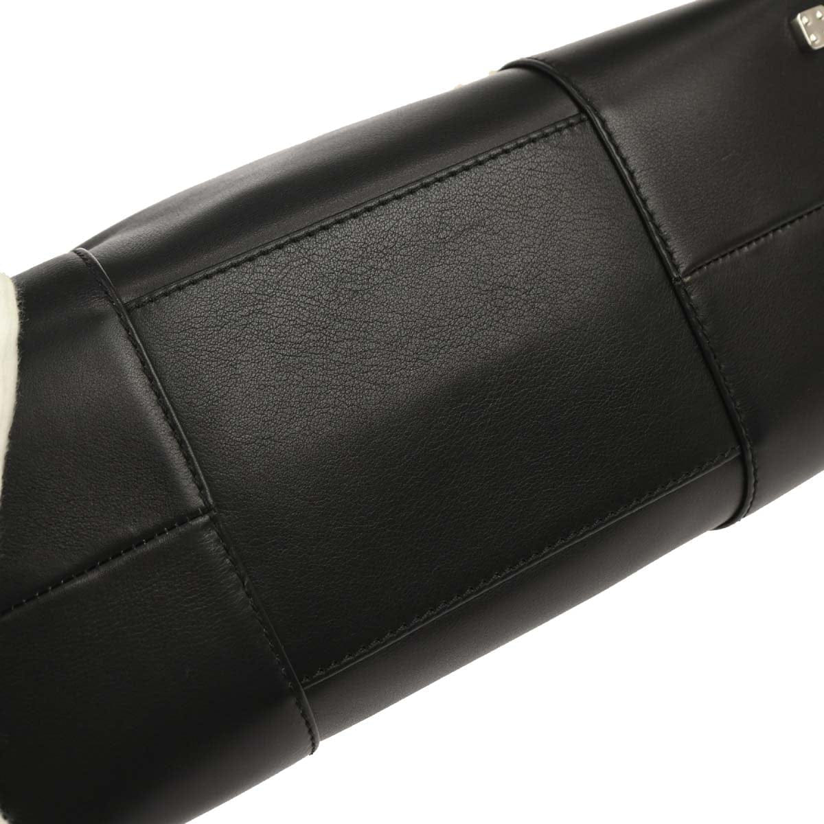 Loewe Black Leather Tote Handbag