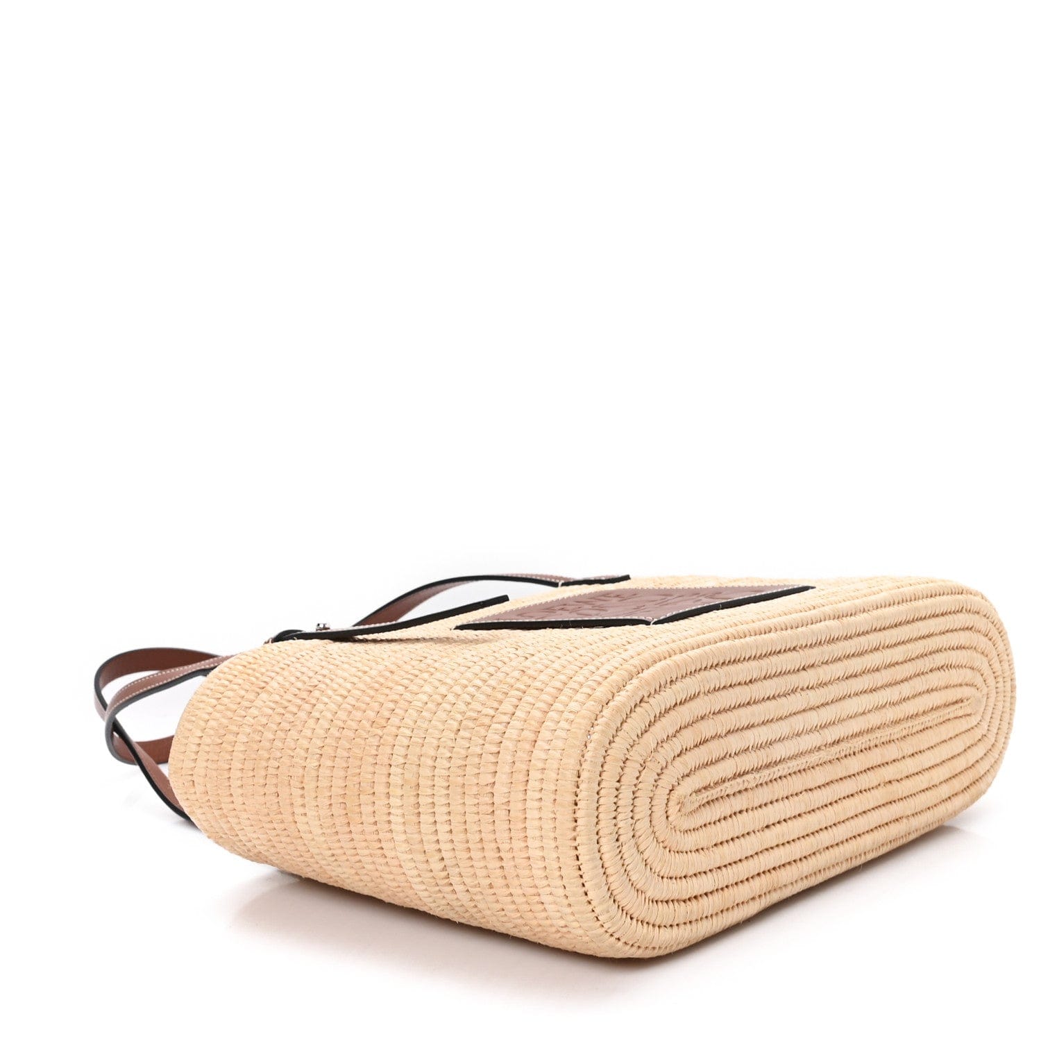 Loewe Raffia Small Square Basket Tote Bag Natural Tan