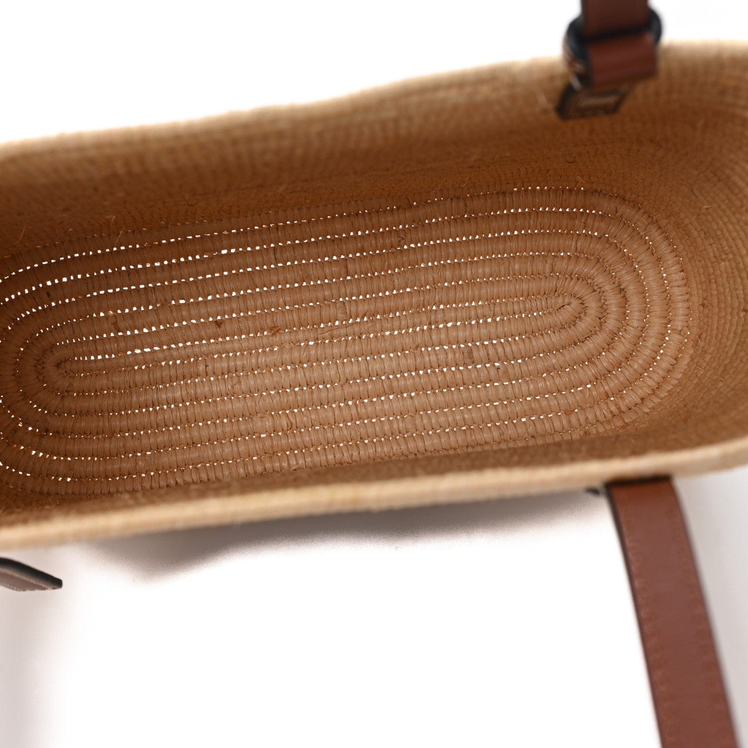 Loewe Raffia Small Square Basket Tote Bag Natural Tan