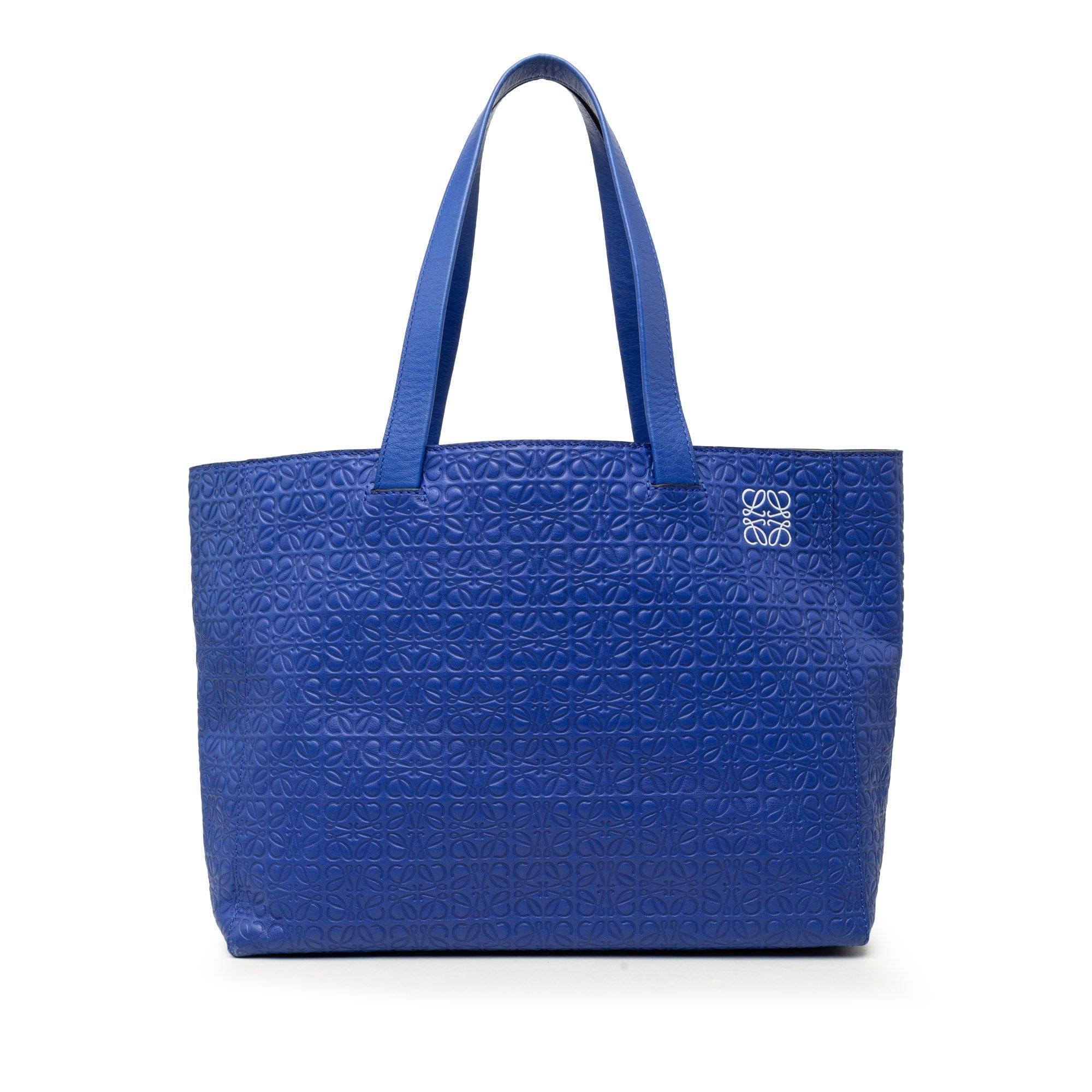 Loewe Anagram Embossed Leather T Shopper Tote