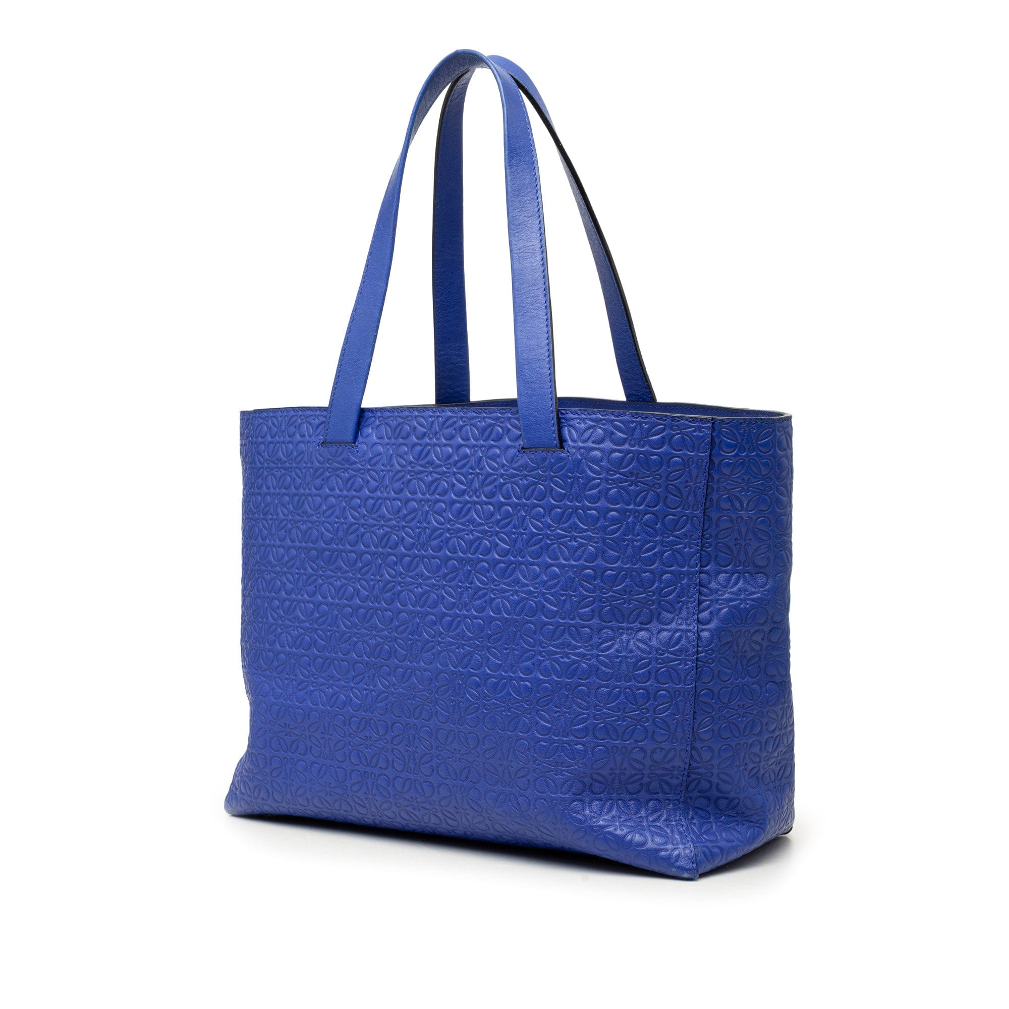 Loewe Anagram Embossed Leather T Shopper Tote