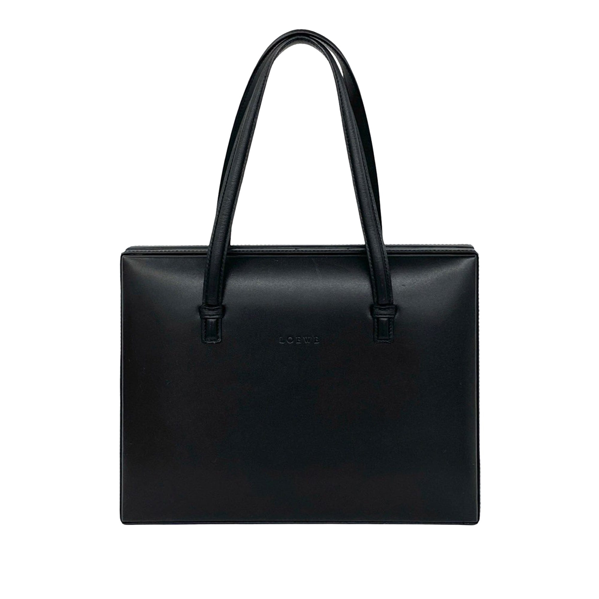 Loewe Leather Logo Tote