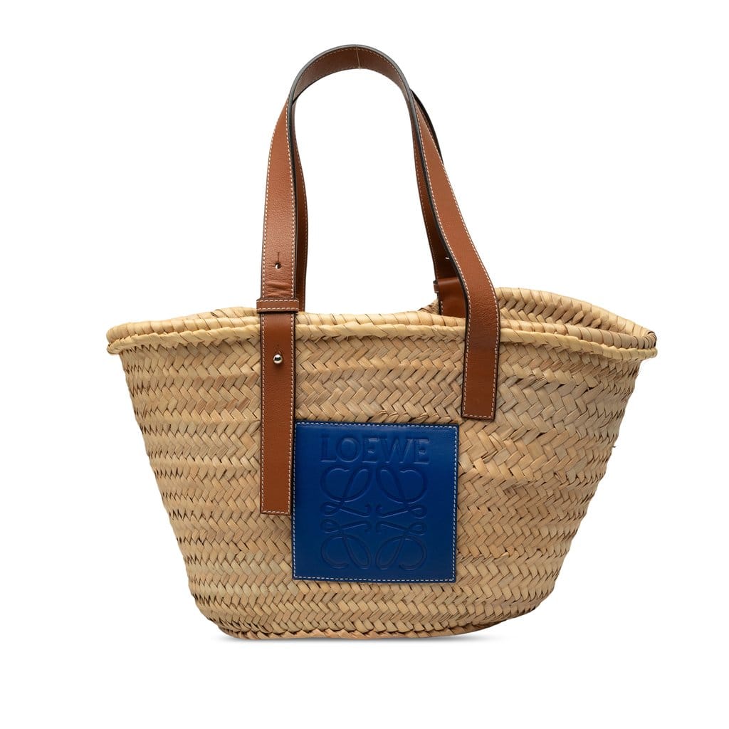 Loewe Medium Raffia Anagram Basket Tote