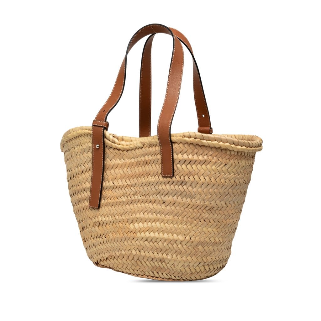 Loewe Medium Raffia Anagram Basket Tote