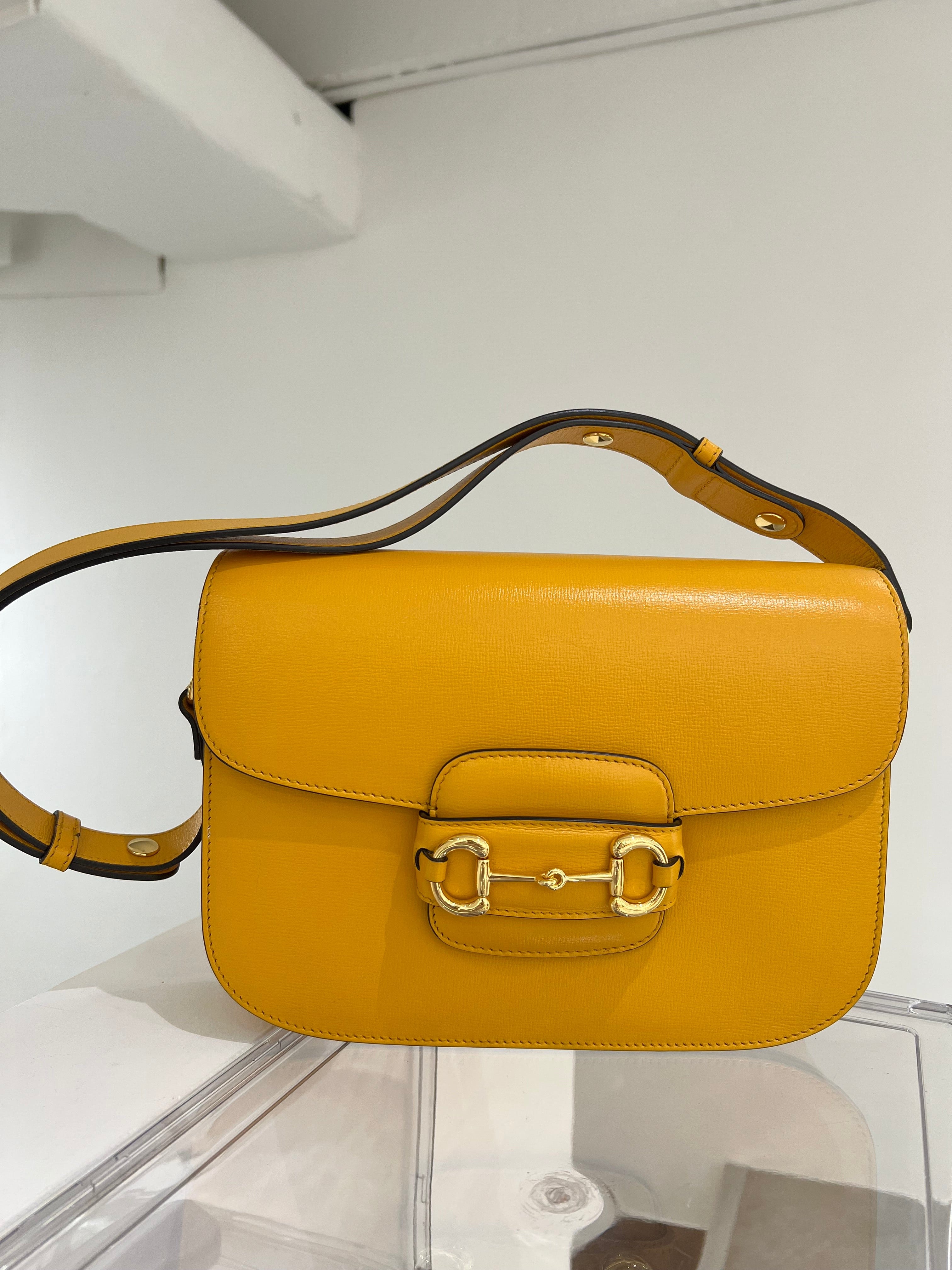 Gucci YELLOW CALF BAG BAG SYC1969