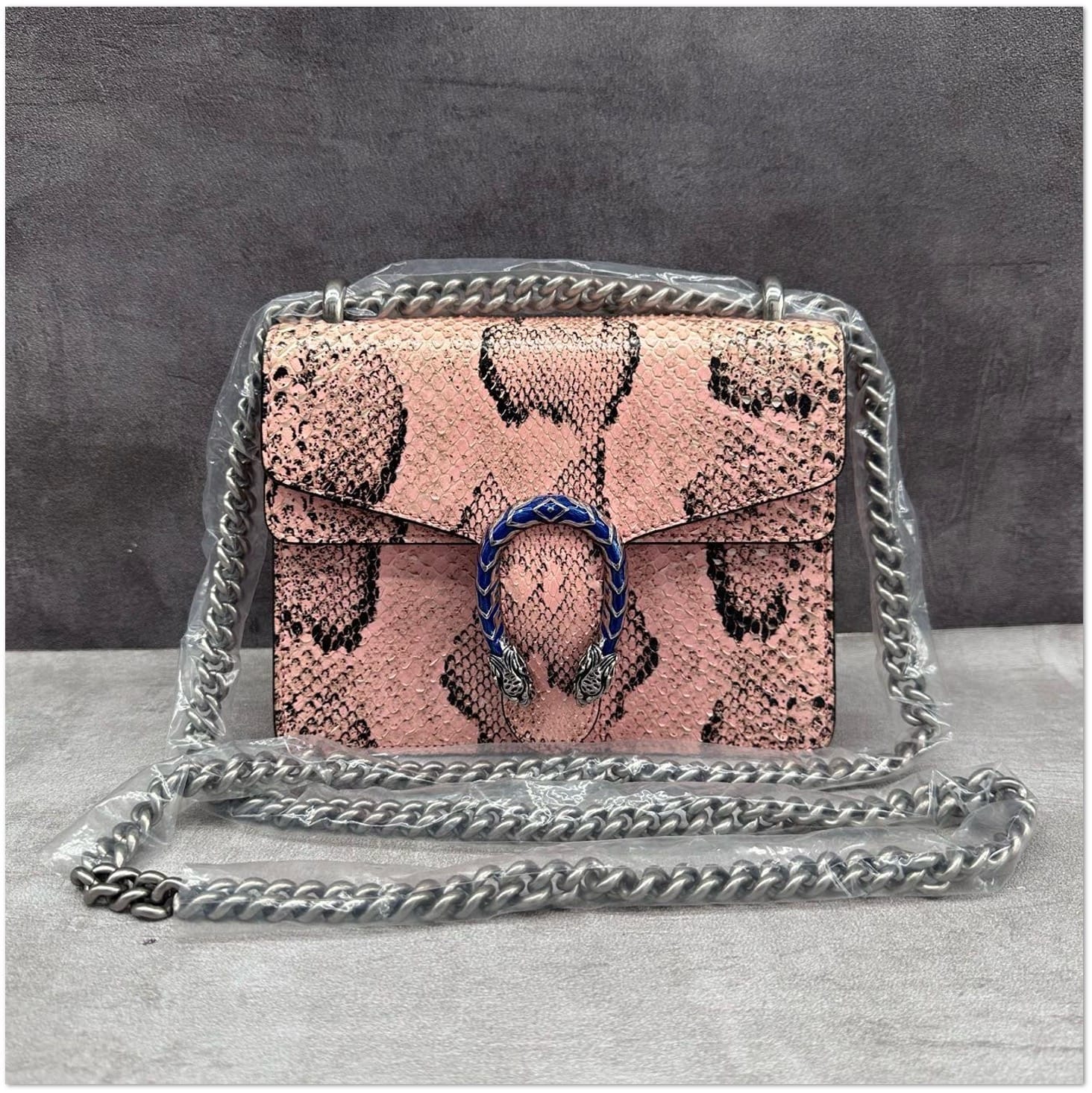 Gucci Python Dionysus with Blue Enamel Hardware C19495387320
