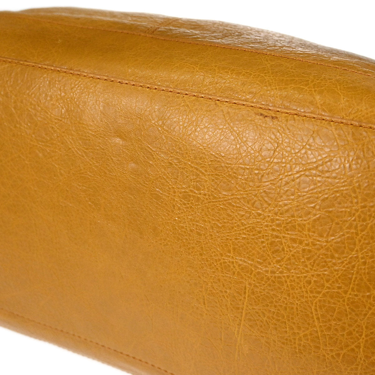 Balenciaga Brown Lambskin Courier Shoulder Bag