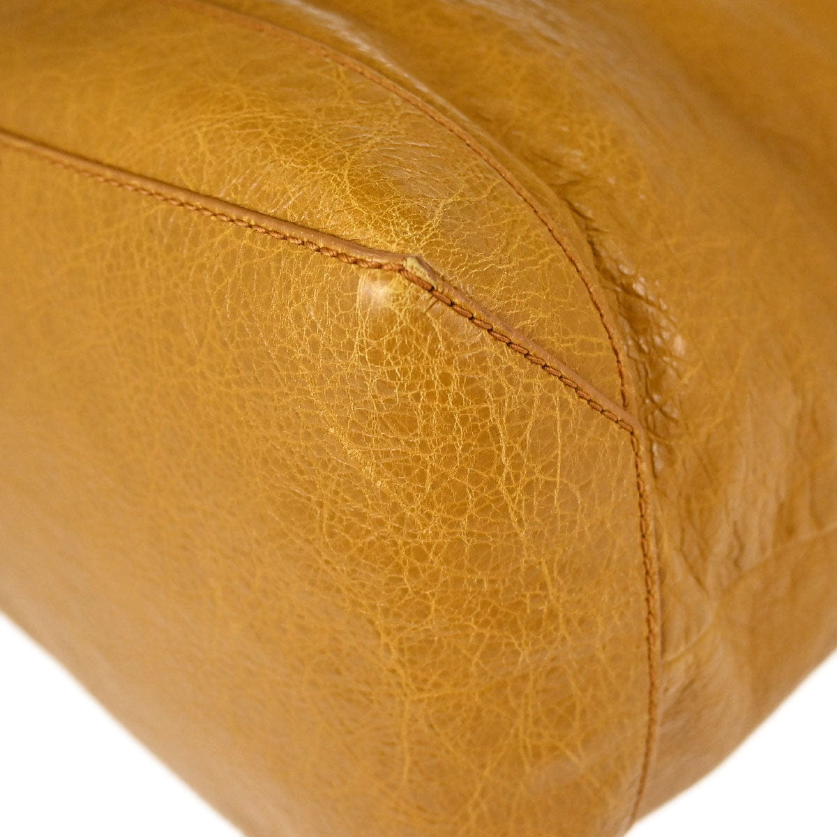 Balenciaga Brown Lambskin Courier Shoulder Bag