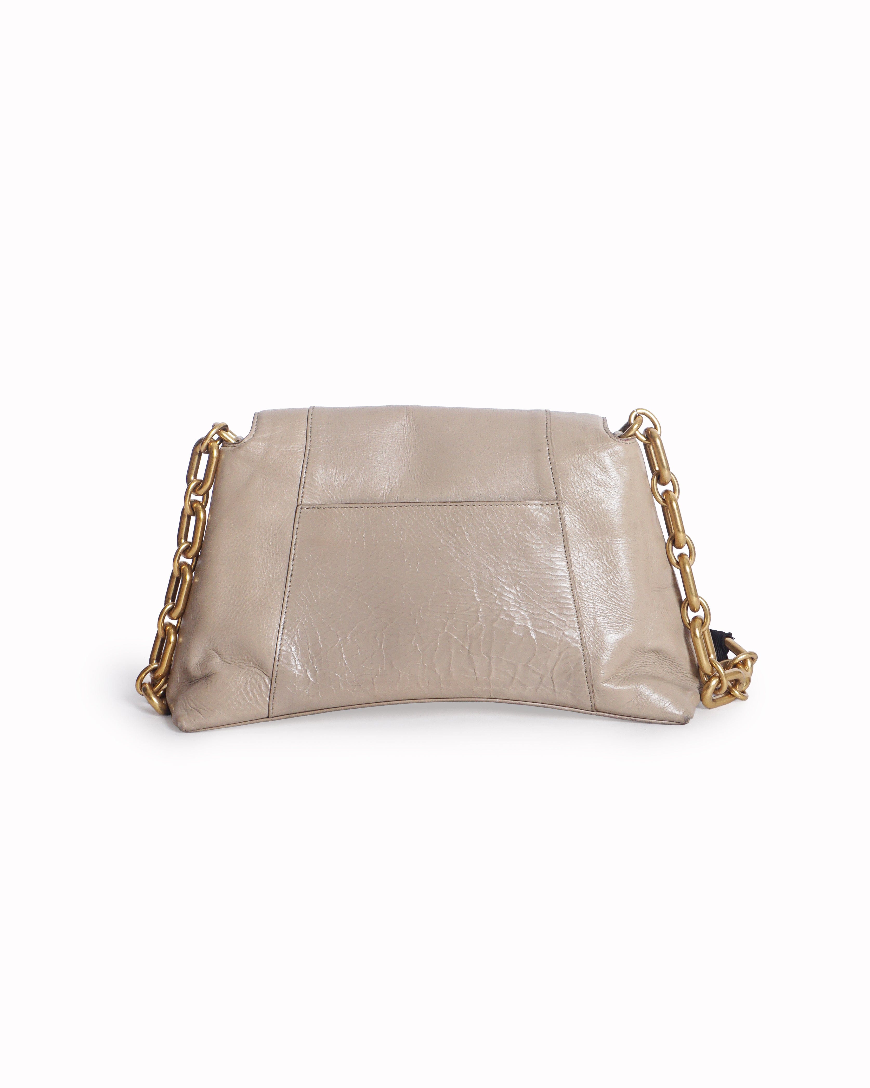 Balenciaga Downtown Chain - Handle Leather Shoulder Bag