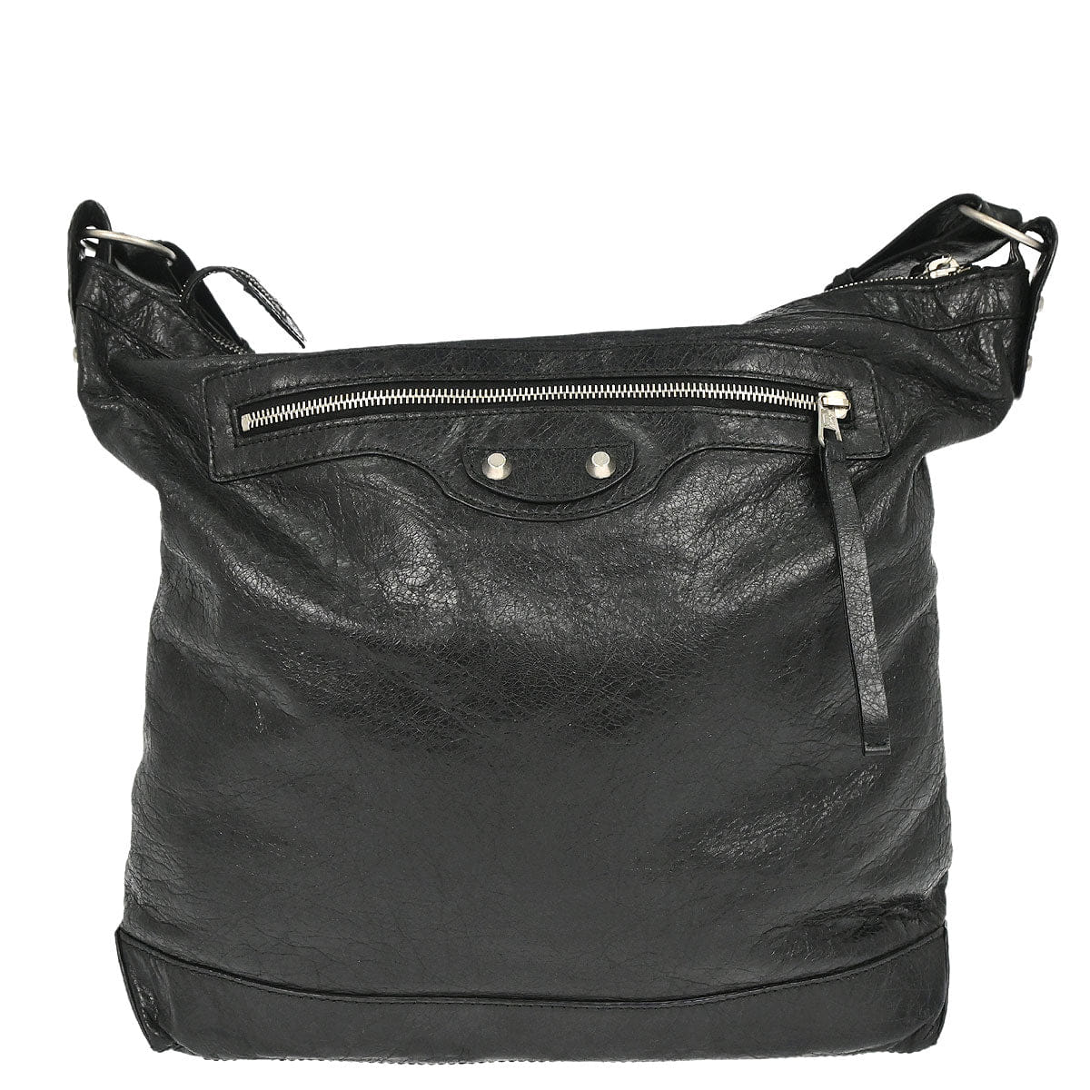 Balenciaga Black Lambskin The Day Shoulder Bag