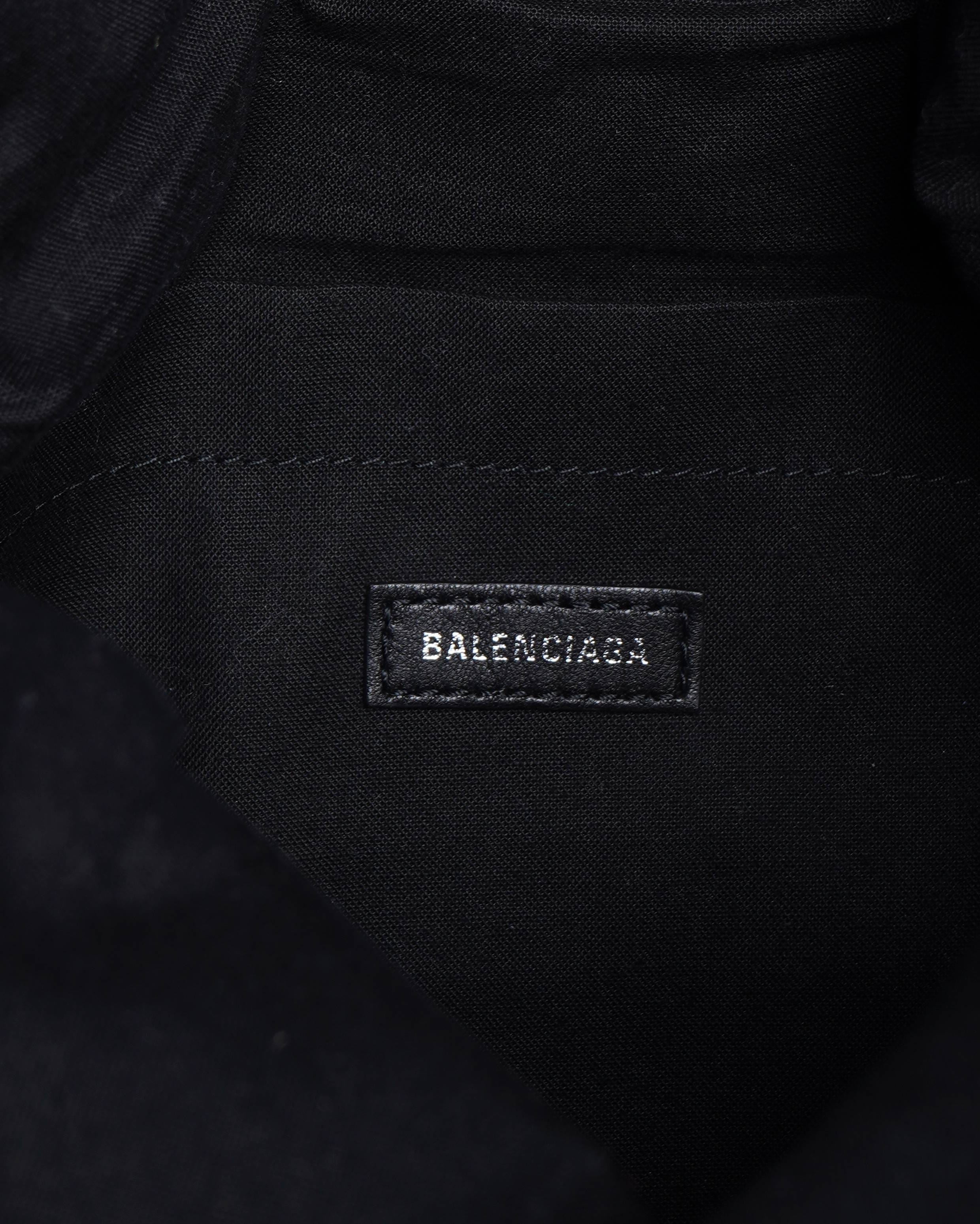 Balenciaga monaco chain strap shoulder bag in black