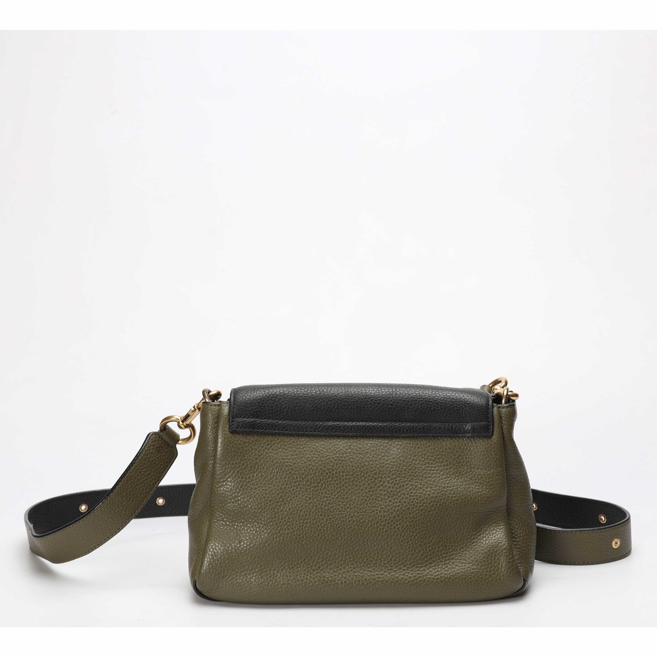 Marc Jacobs Olive Pebbled Calfskin Crossbody Bag