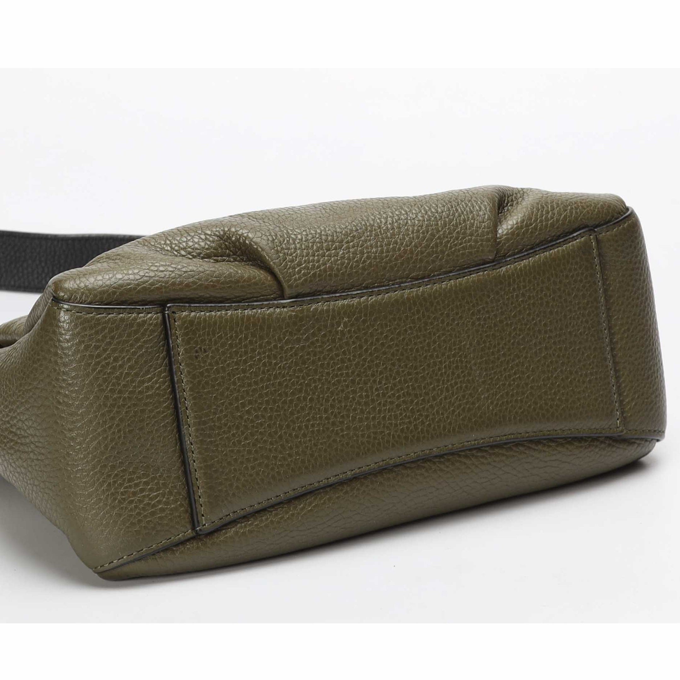 Marc Jacobs Olive Pebbled Calfskin Crossbody Bag
