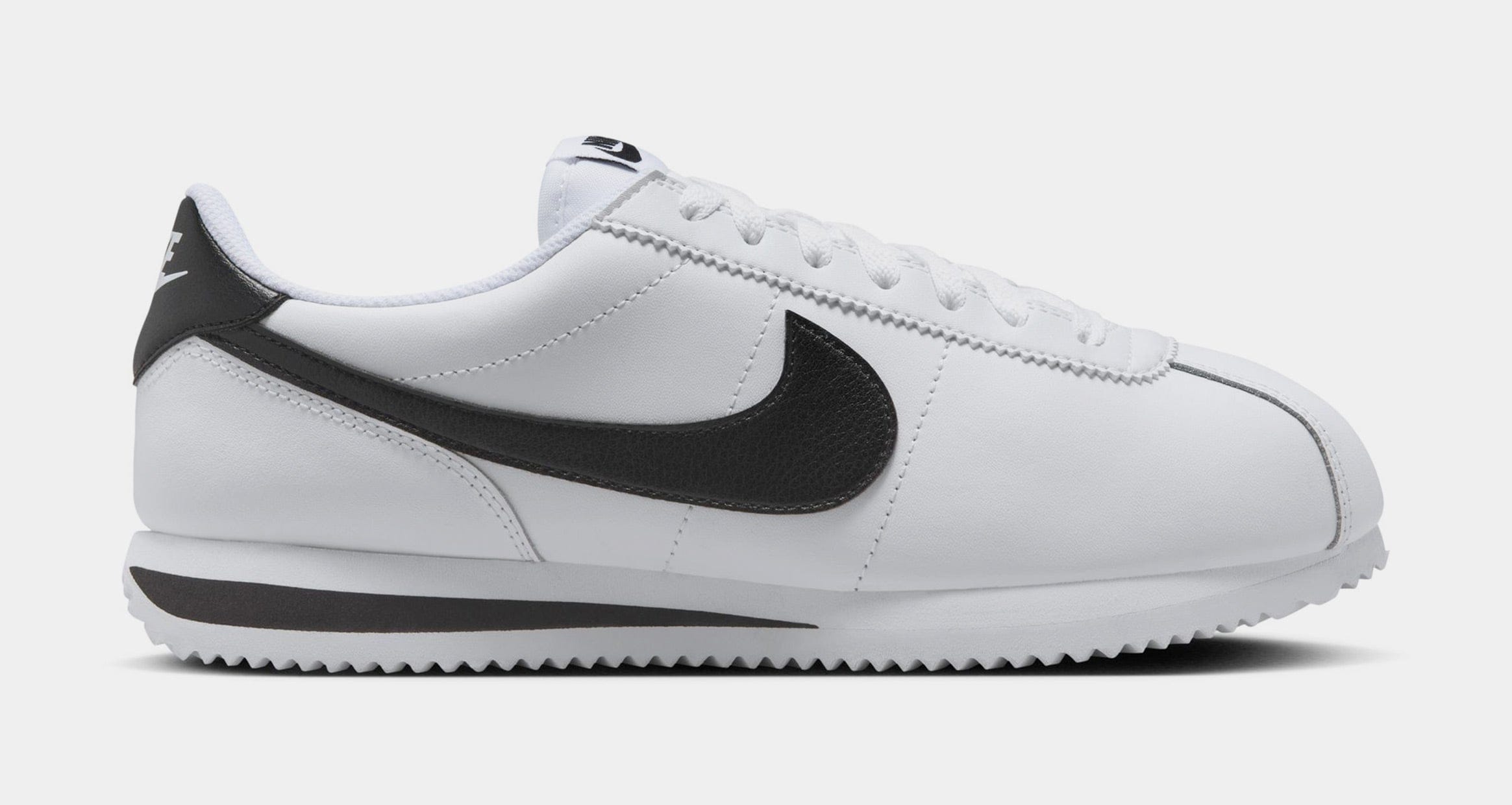 Nike Cortez Leather Womens Lifestyle Shoes (White/Black)
