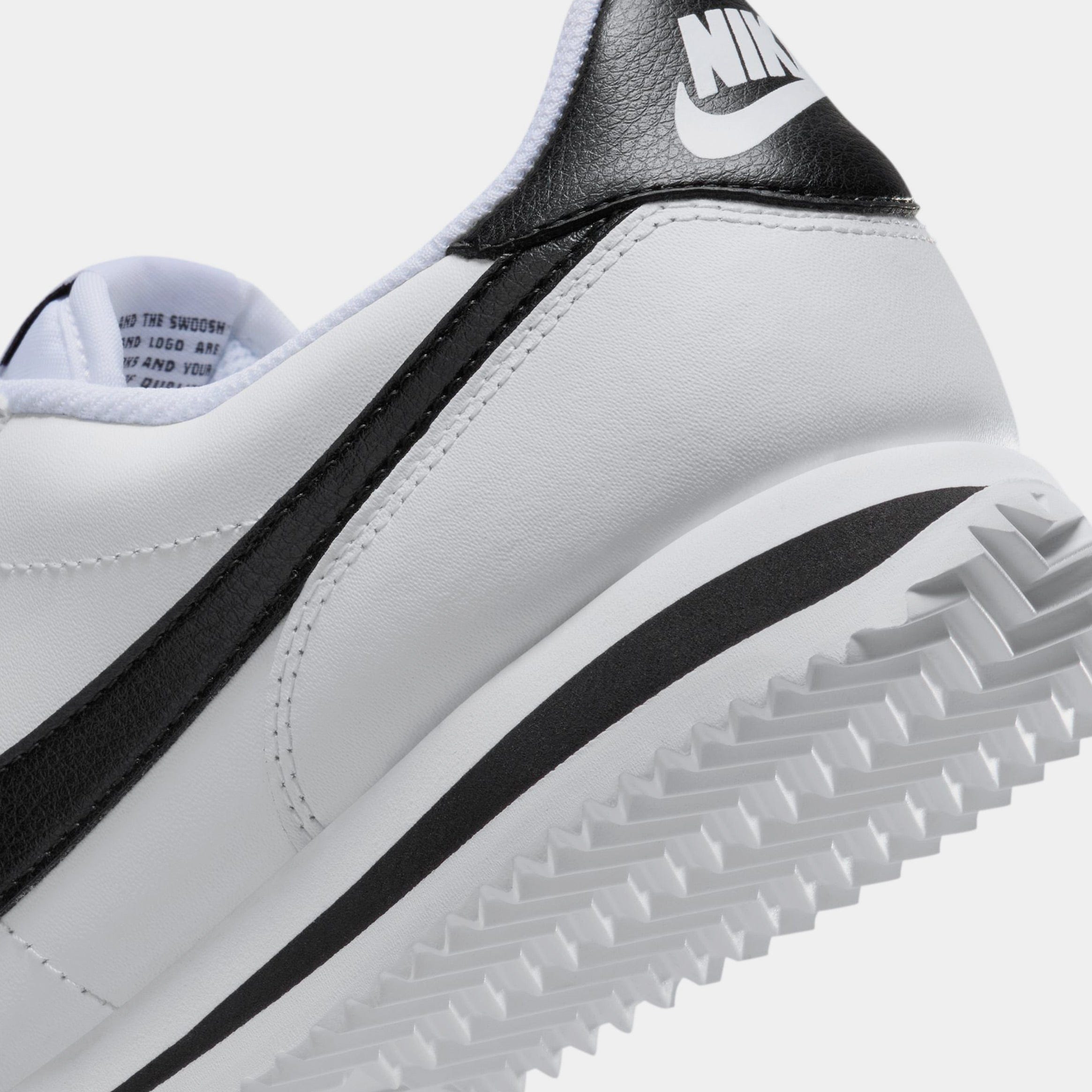 Nike Cortez Leather Womens Lifestyle Shoes (White/Black)