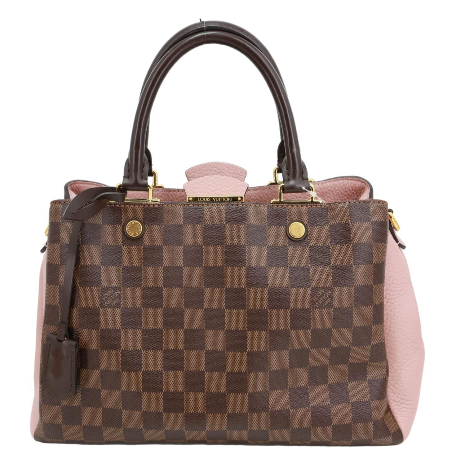 LOUIS VUITTON Brittany Damier Ebene Shoulder Bag Rose Ballerine