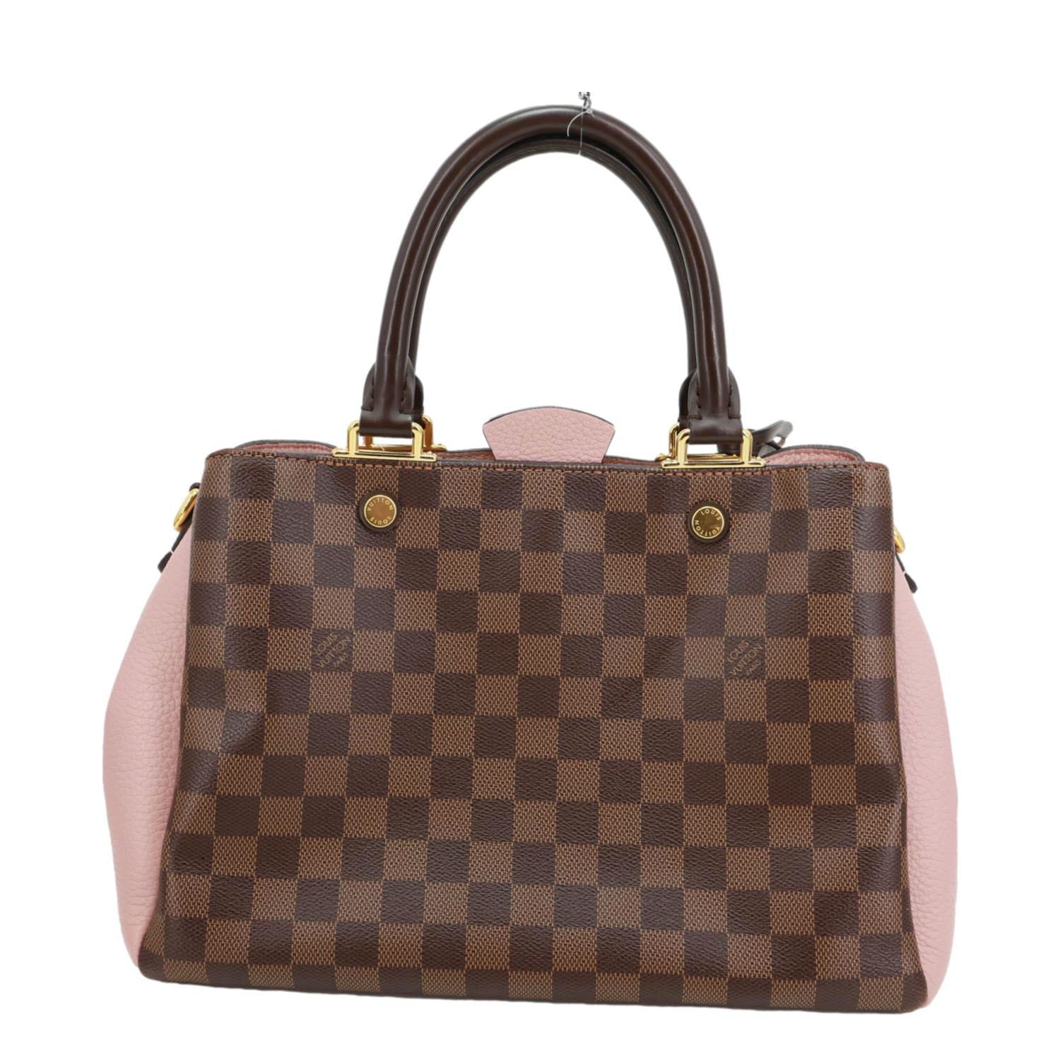 LOUIS VUITTON Brittany Damier Ebene Shoulder Bag Rose Ballerine