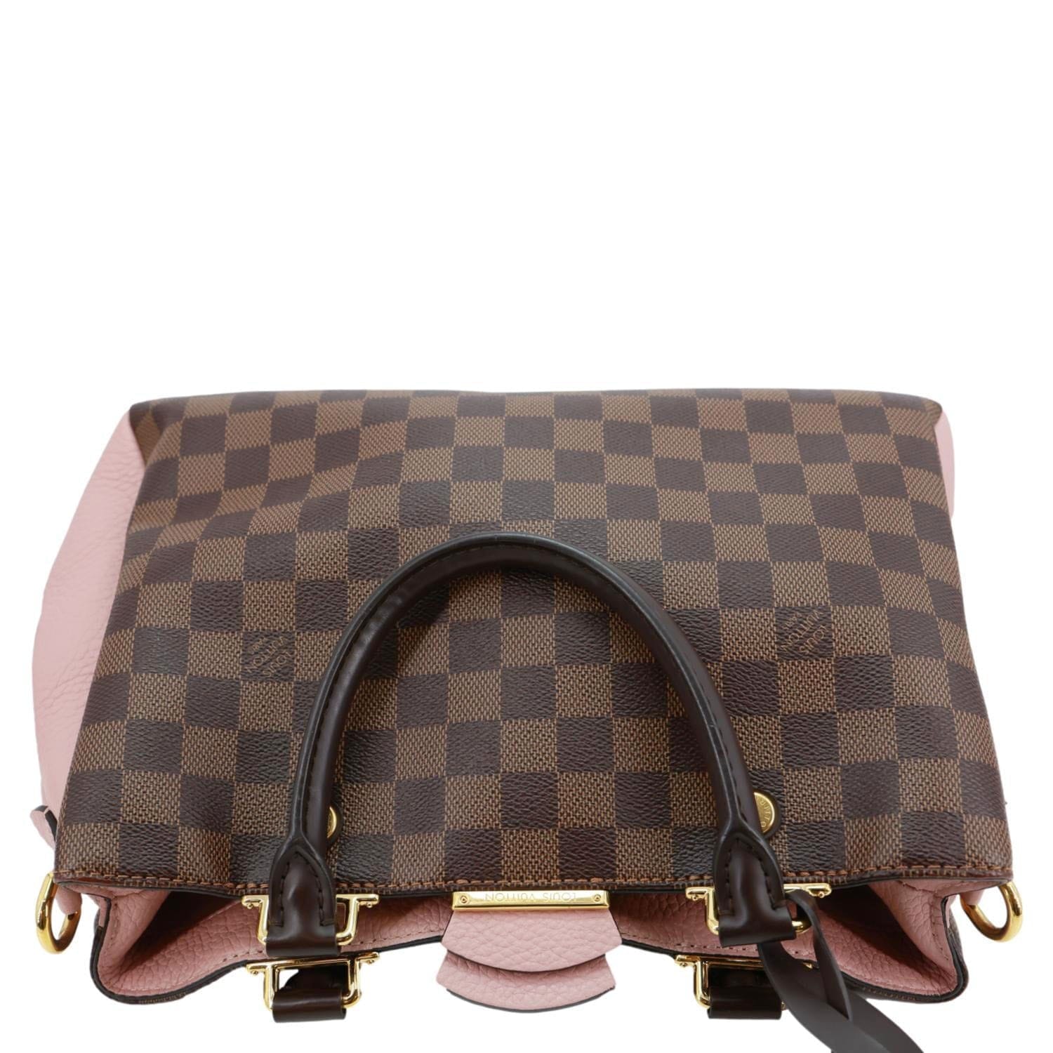 LOUIS VUITTON Brittany Damier Ebene Shoulder Bag Rose Ballerine
