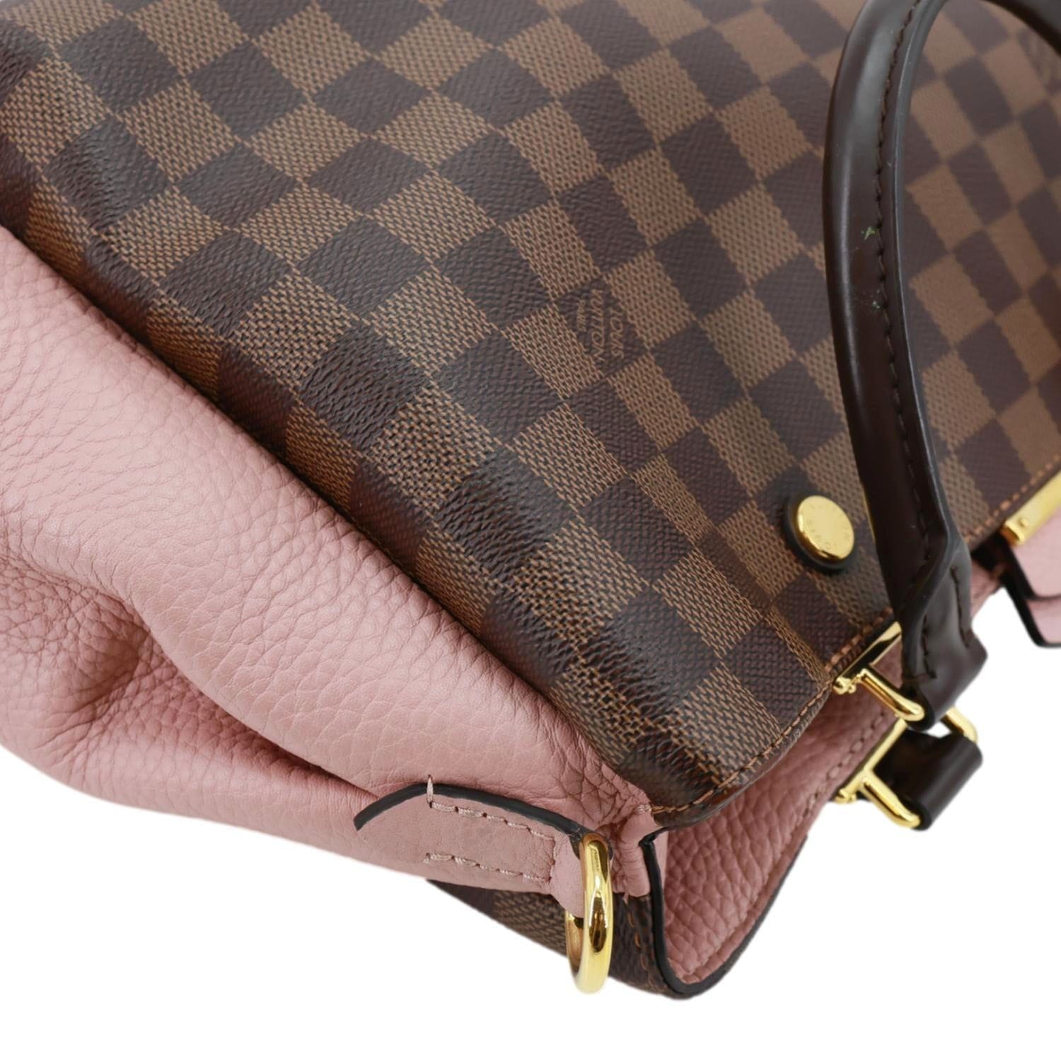 LOUIS VUITTON Brittany Damier Ebene Shoulder Bag Rose Ballerine
