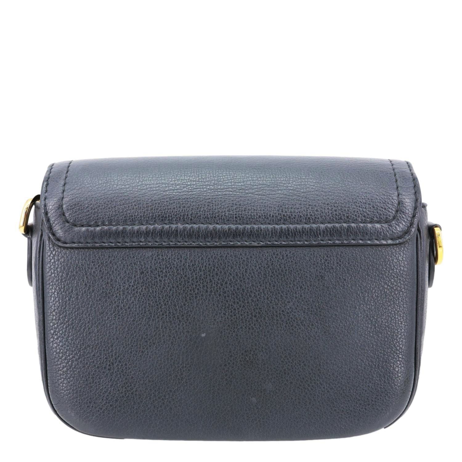 LOUIS VUITTON Lockme PM Taurillon Leather Chain Shoulder Bag Black