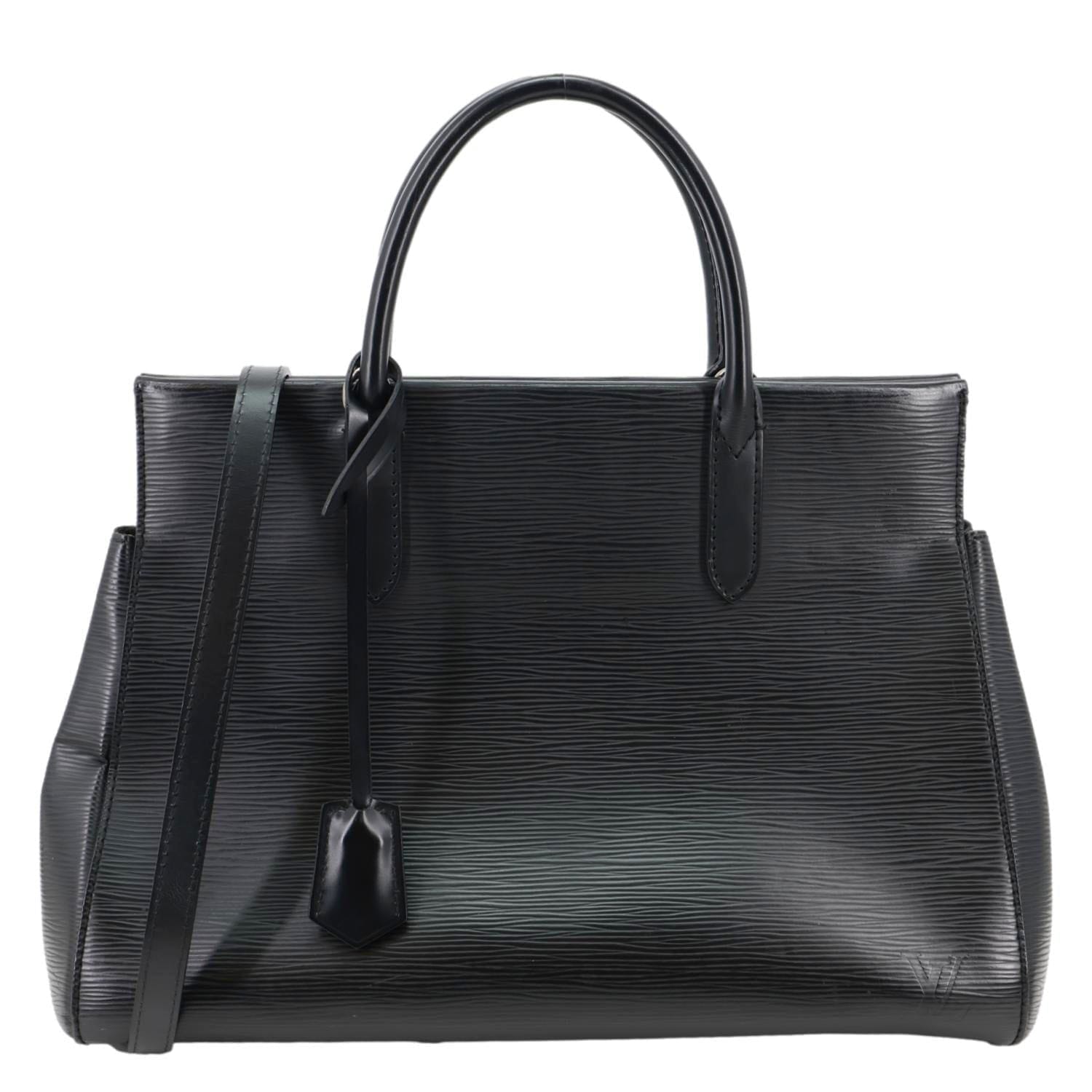 LOUIS VUITTON Marly MM Epi Leather Shoulder Bag Black