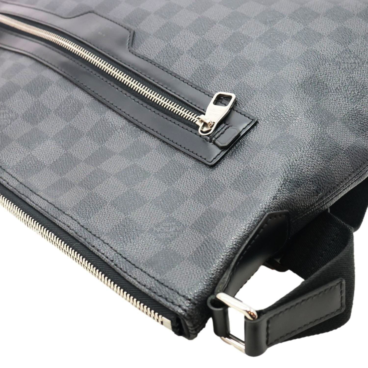 LOUIS VUITTON Mick Damier Graphite Shoulder Bag Black