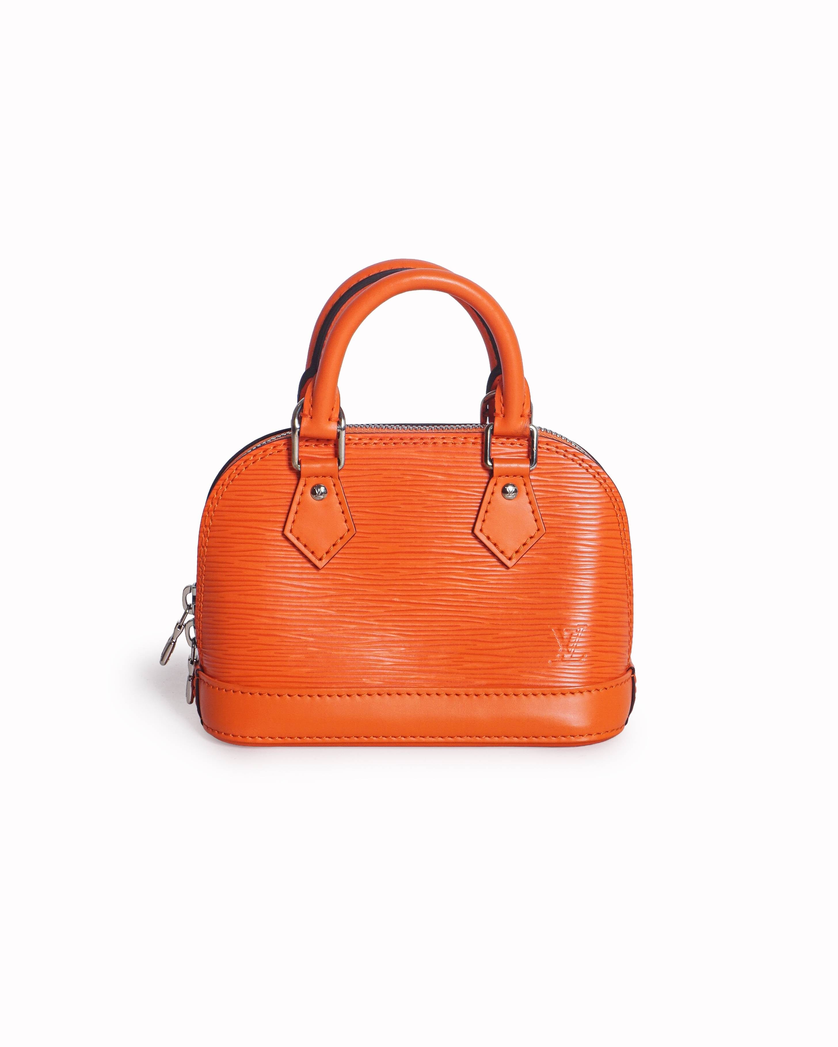 Louis Vuitton Neon Orange Epi Leather Mini Alma BB Bag