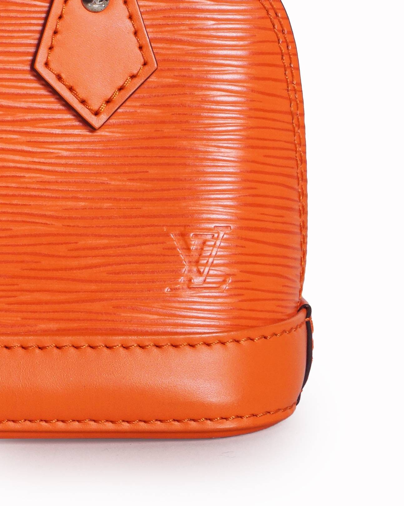 Louis Vuitton Neon Orange Epi Leather Mini Alma BB Bag