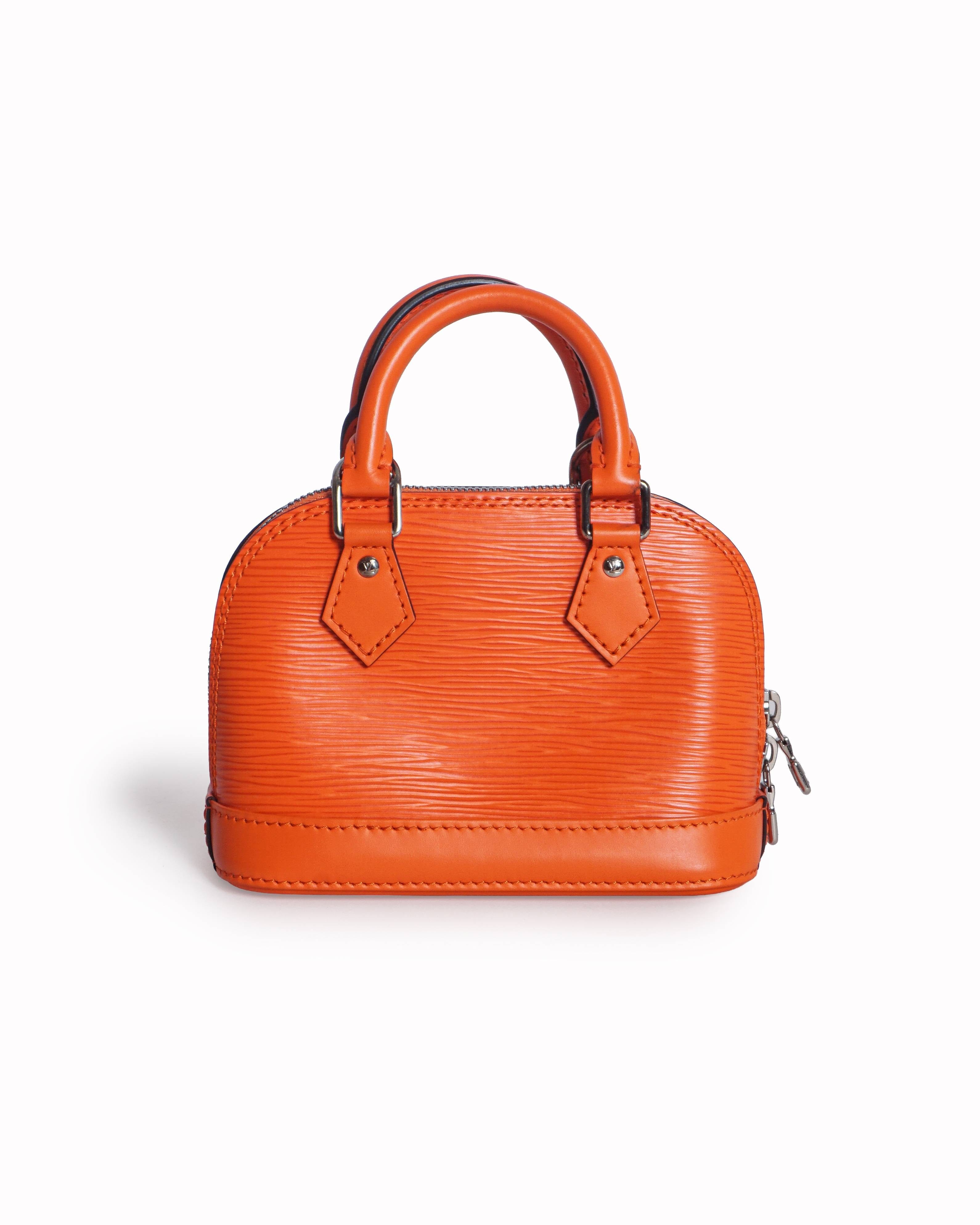 Louis Vuitton Neon Orange Epi Leather Mini Alma BB Bag