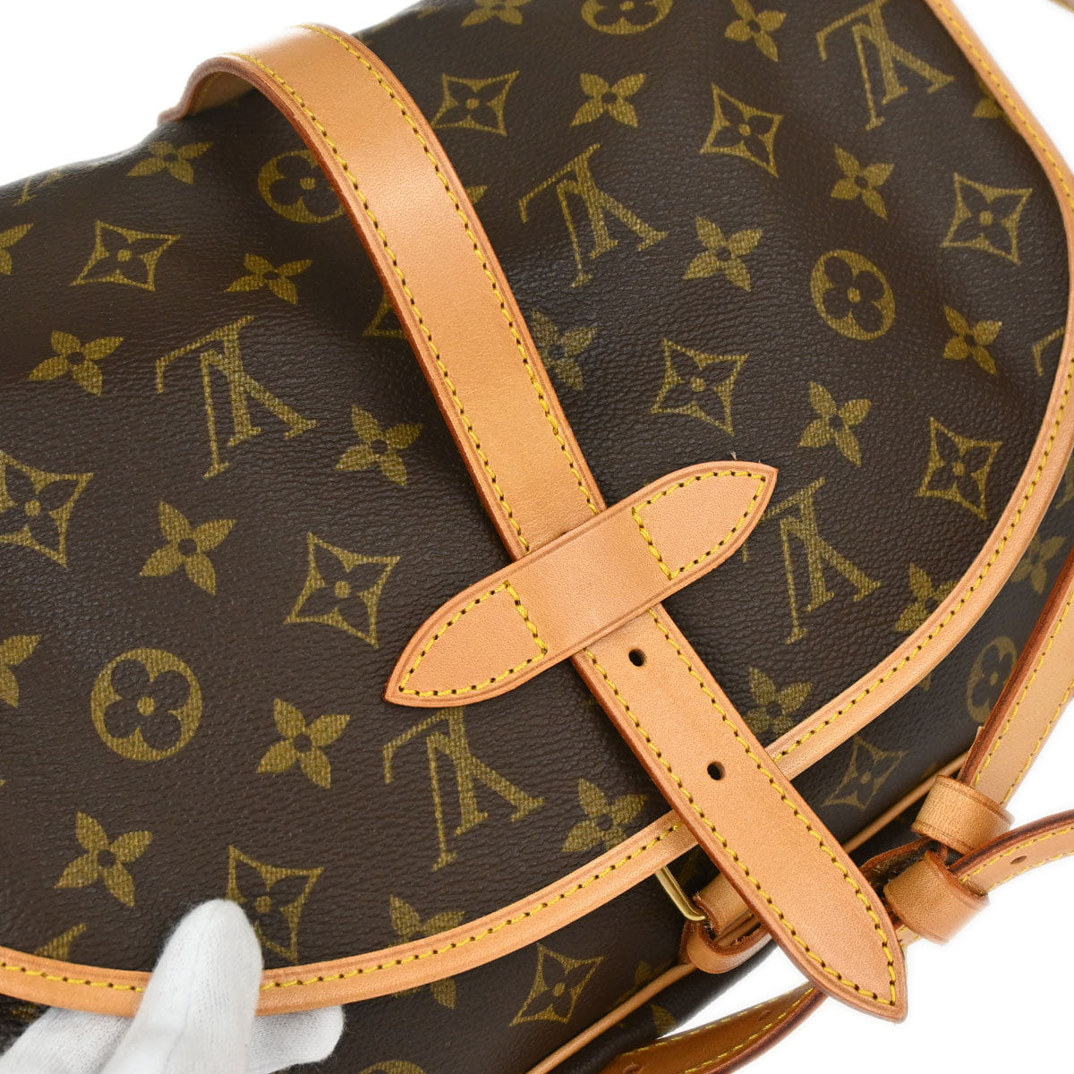 Louis Vuitton Monogram Saumur 30 Messenger Shoulder Bag M42256