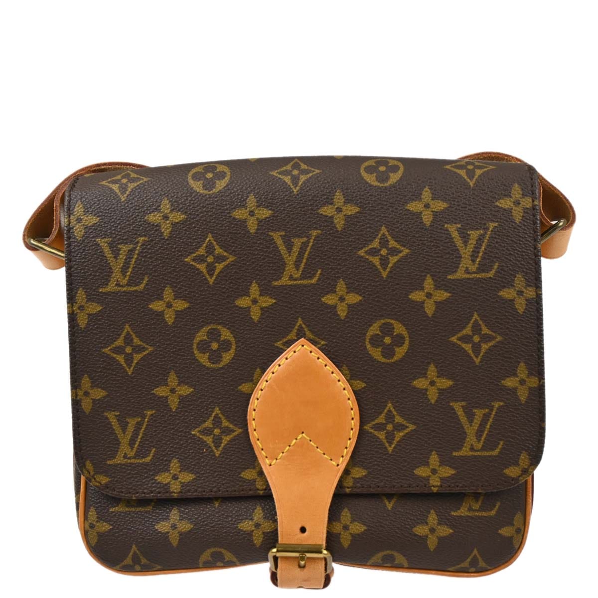 Louis Vuitton Monogram Cartouchiere MM Shoulder Bag M51253