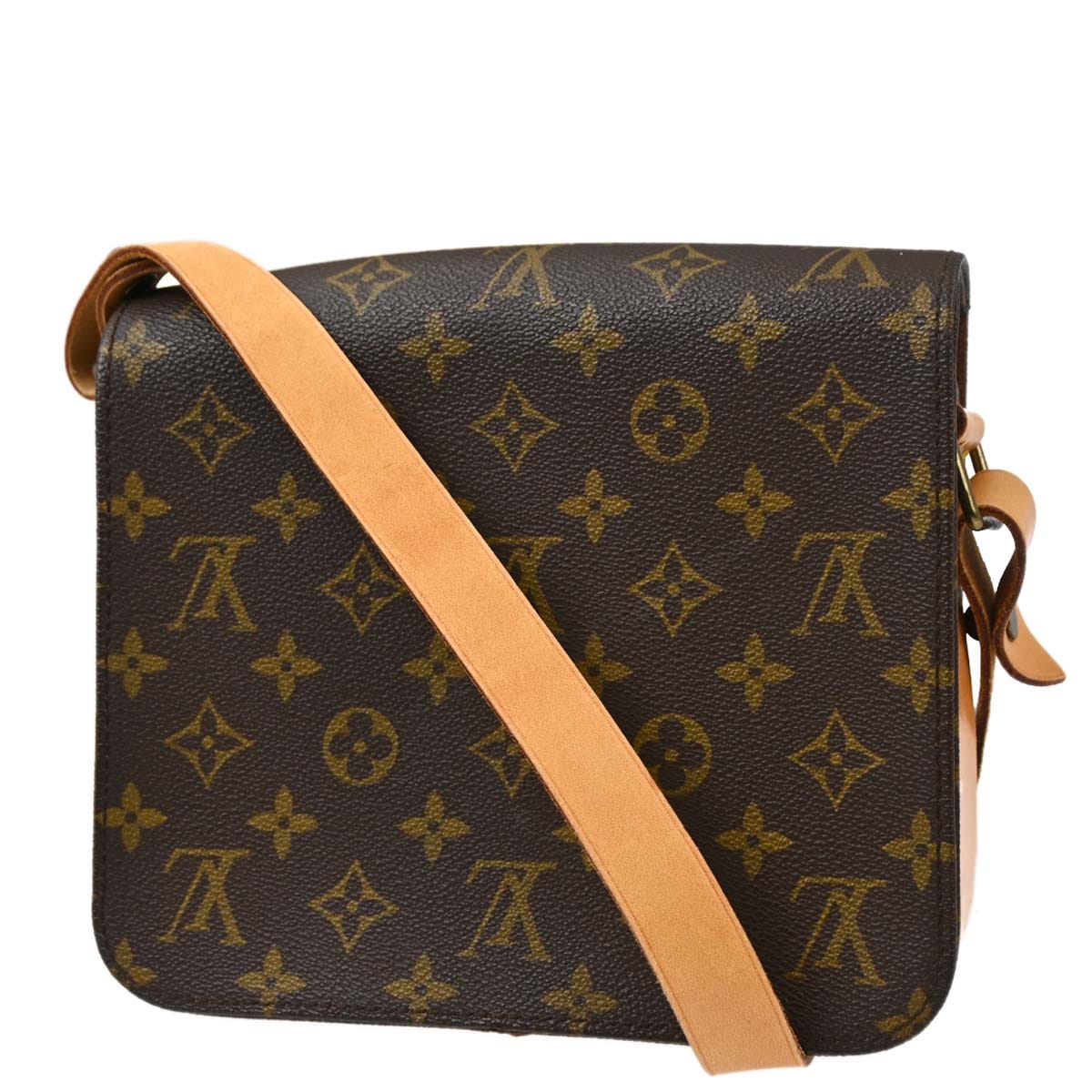 Louis Vuitton Monogram Cartouchiere MM Shoulder Bag M51253