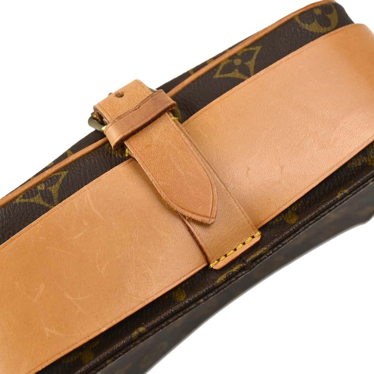 Louis Vuitton Monogram Cartouchiere MM Shoulder Bag M51253