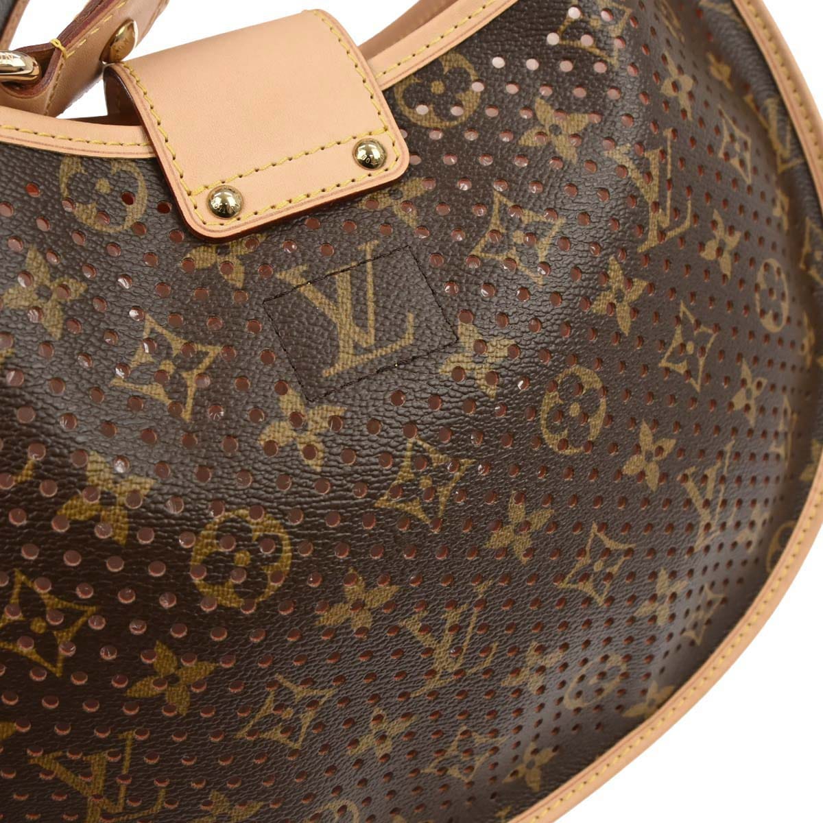 Louis Vuitton 2005 Monogram Perfo Demi - lune Shoulder Bag M95178