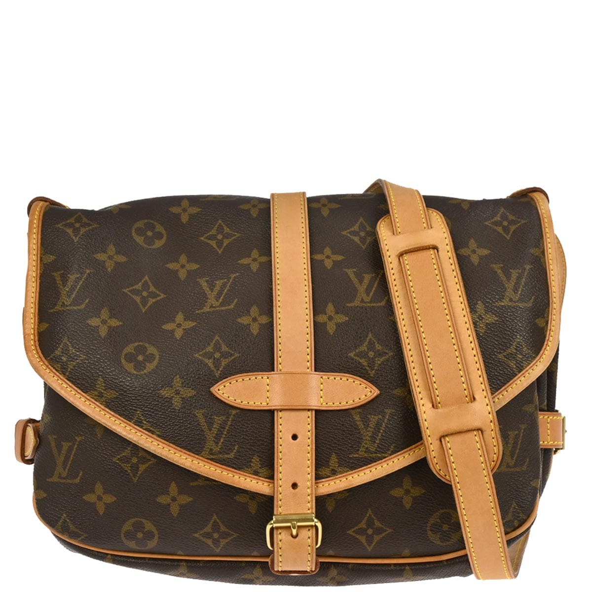 Louis Vuitton 2001 Monogram Saumur 30 Messenger Shoulder Bag M42256