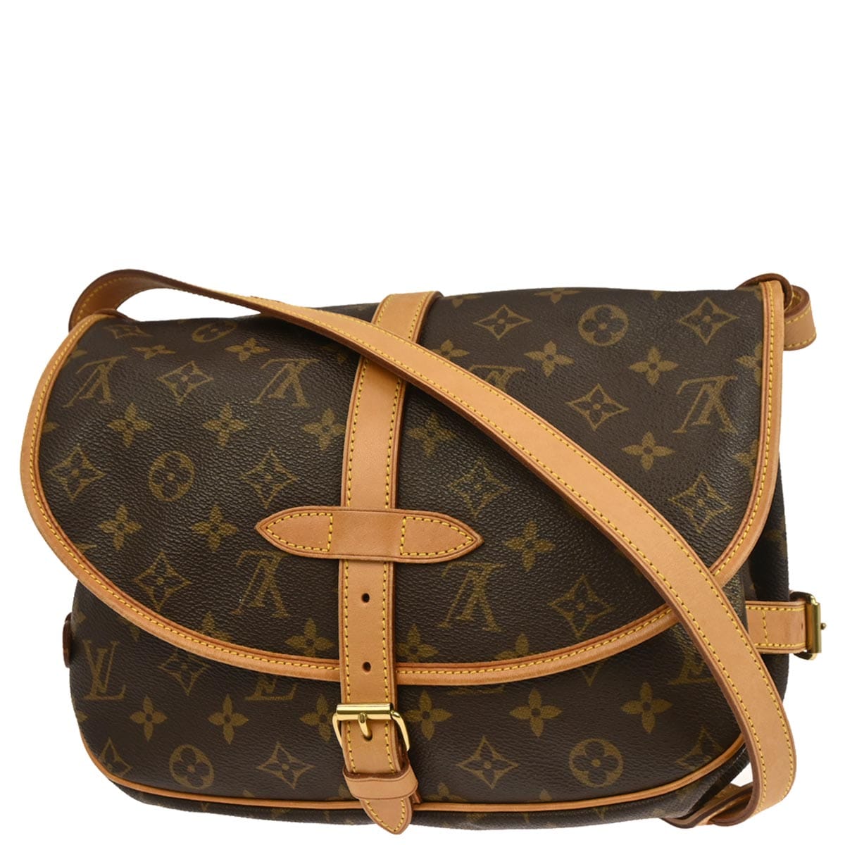 Louis Vuitton 2001 Monogram Saumur 30 Messenger Shoulder Bag M42256