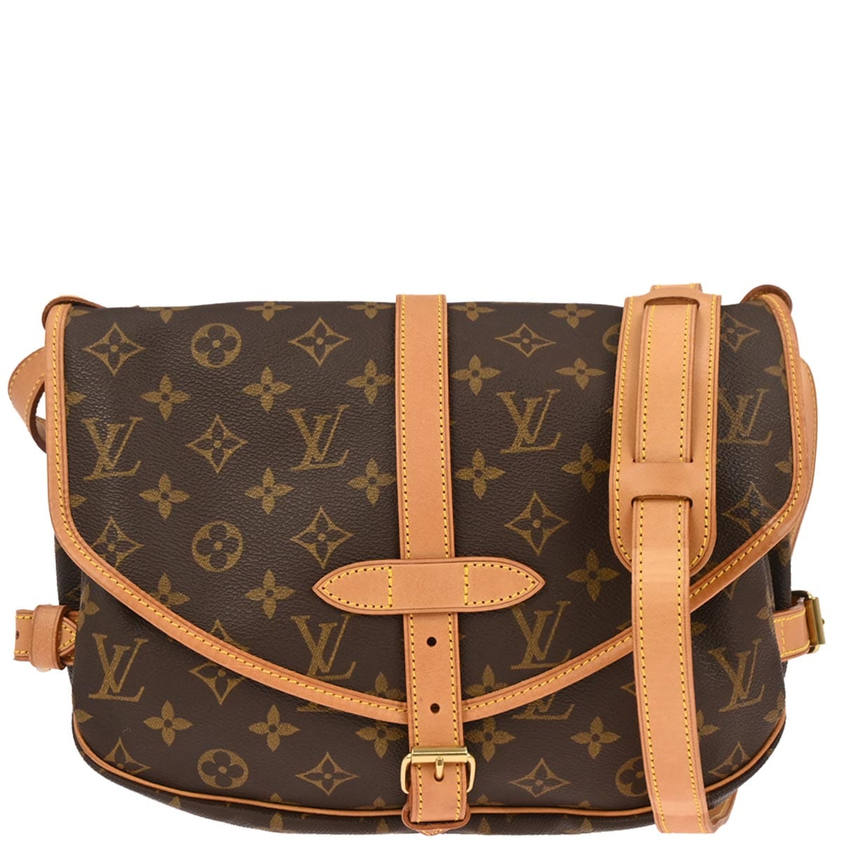 Louis Vuitton 1997 Monogram Saumur 30 Messenger Shoulder Bag M42256