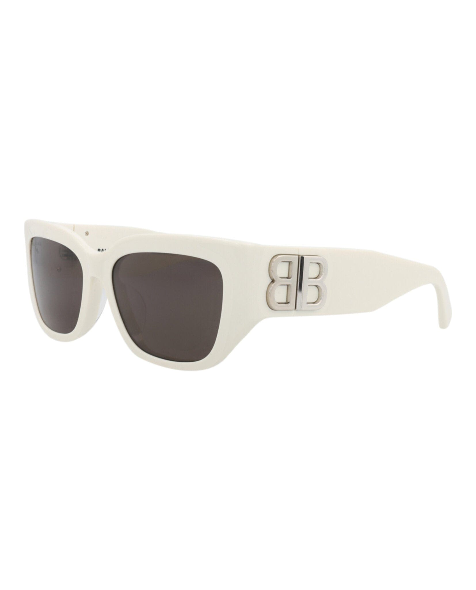 Balenciaga Womens Cat Eye White White Grey Fashion Designer Eyewear