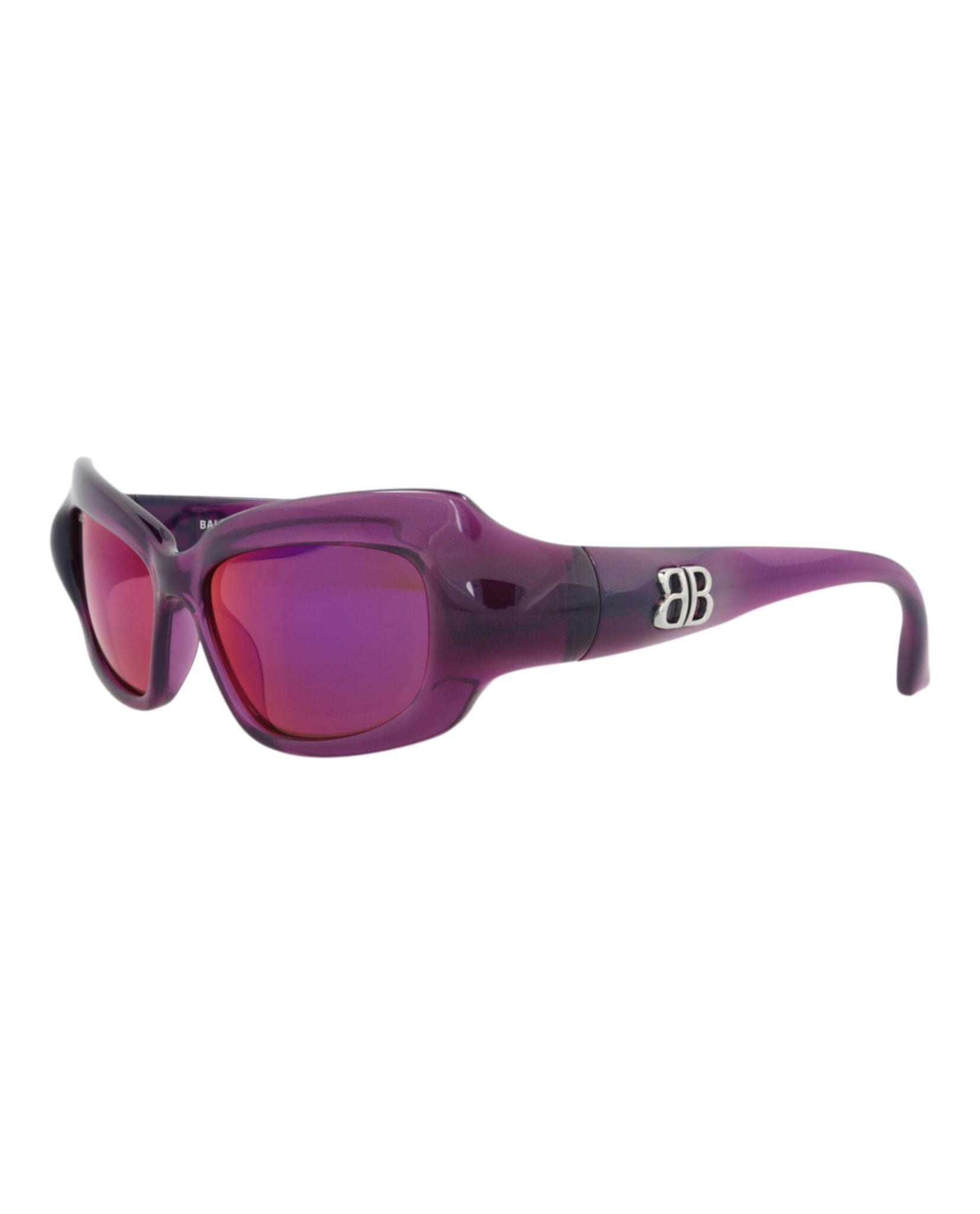 Balenciaga Womens Square/Rectangle Violet Violet Violet Fashion Designer Eyewear