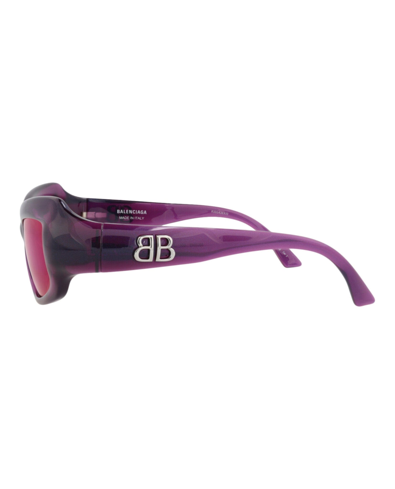 Balenciaga Womens Square/Rectangle Violet Violet Violet Fashion Designer Eyewear