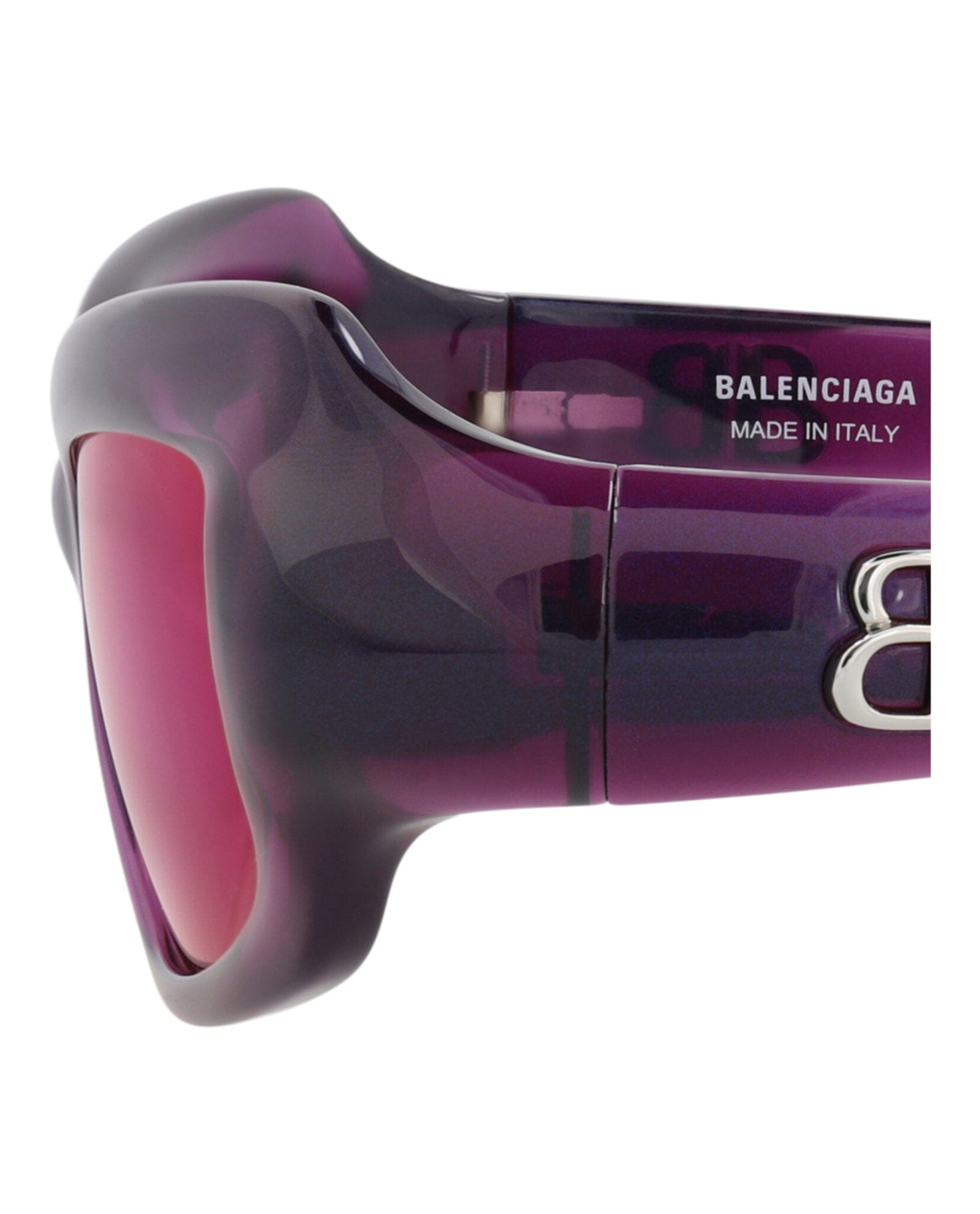 Balenciaga Womens Square/Rectangle Violet Violet Violet Fashion Designer Eyewear