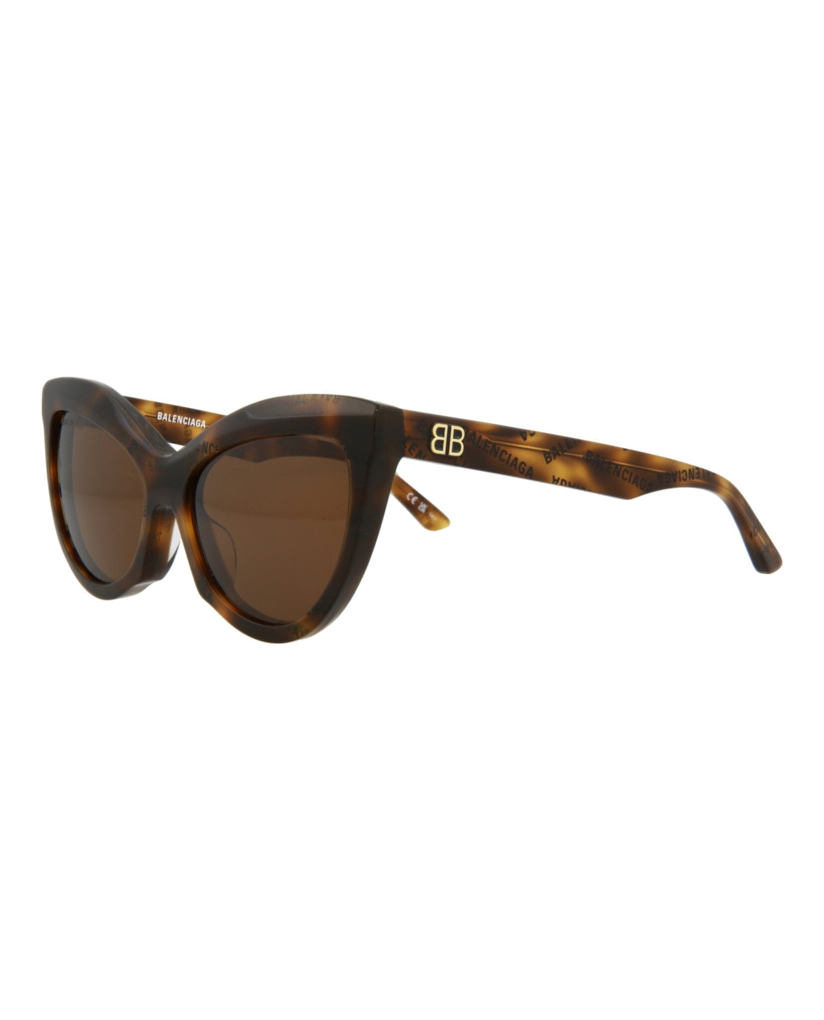 Balenciaga Womens Cat Eye Havana Havana Brown Fashion Designer Eyewear