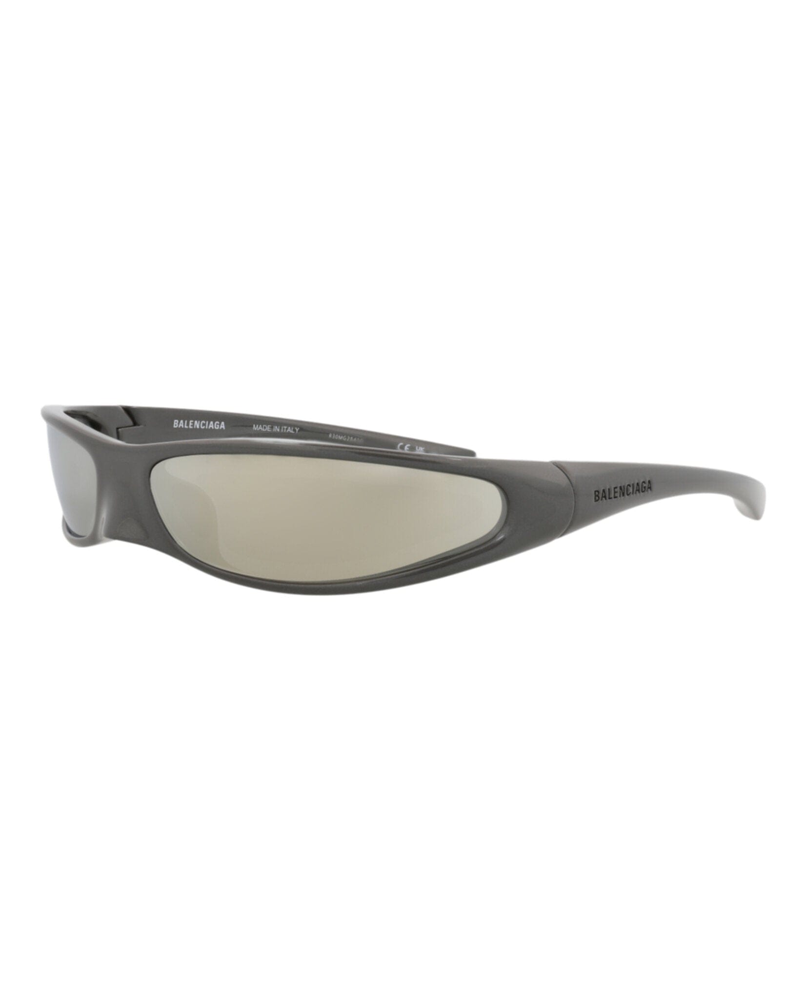 Balenciaga Unisex Shield/Wrap Grey Grey White Fashion Designer Eyewear