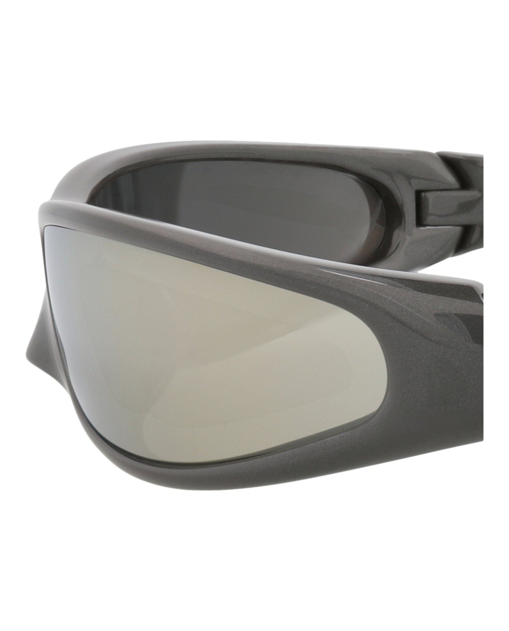 Balenciaga Unisex Shield/Wrap Grey Grey White Fashion Designer Eyewear