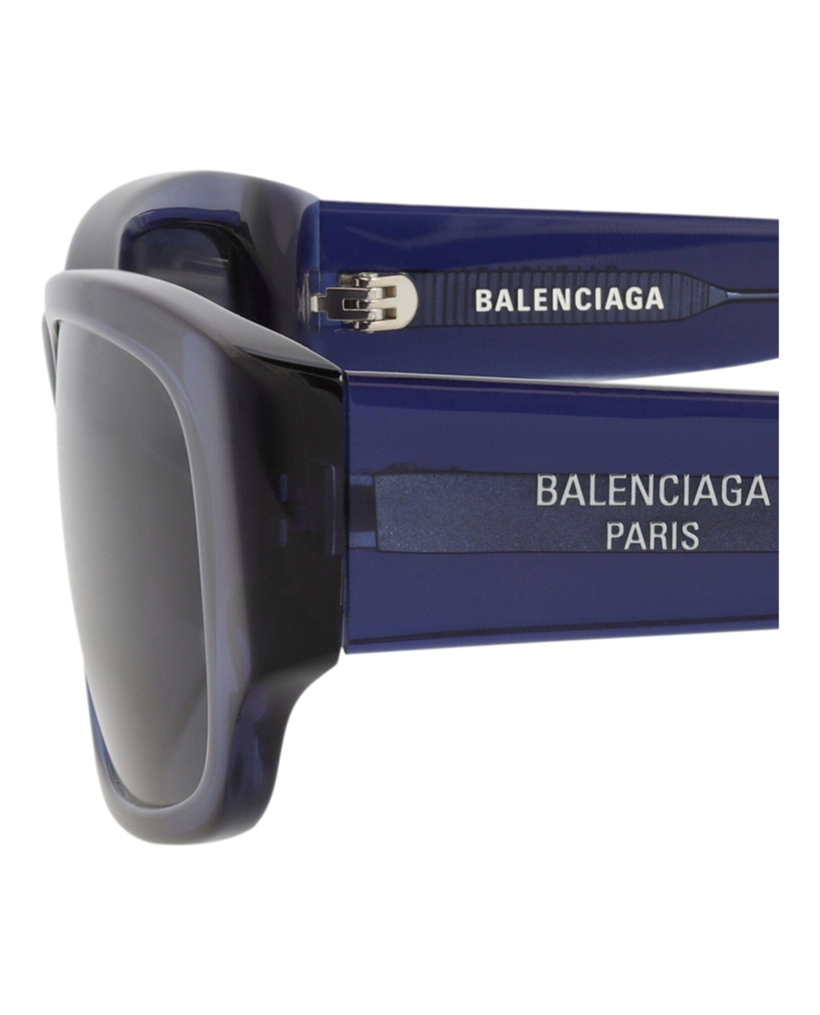 Balenciaga Unisex Square/Rectangle Blue Blue Blue Fashion Designer Eyewear
