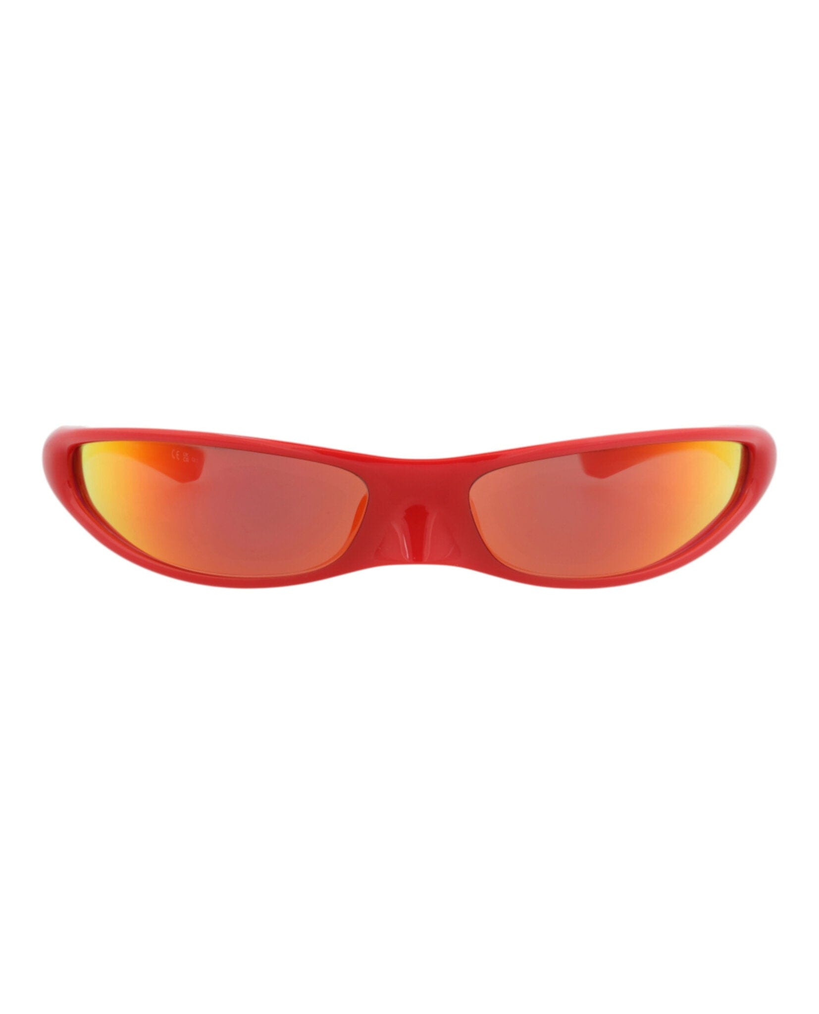Balenciaga Unisex Shield/Wrap Red Red Red Fashion Designer Eyewear