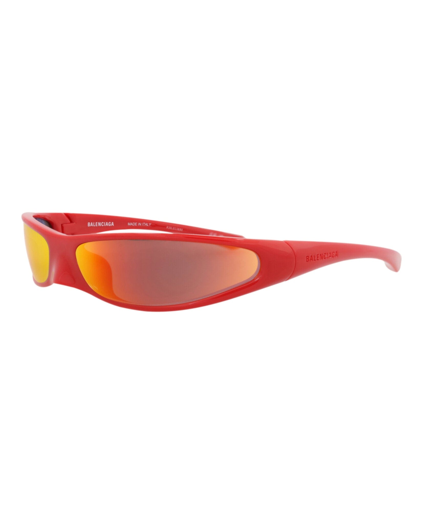 Balenciaga Unisex Shield/Wrap Red Red Red Fashion Designer Eyewear